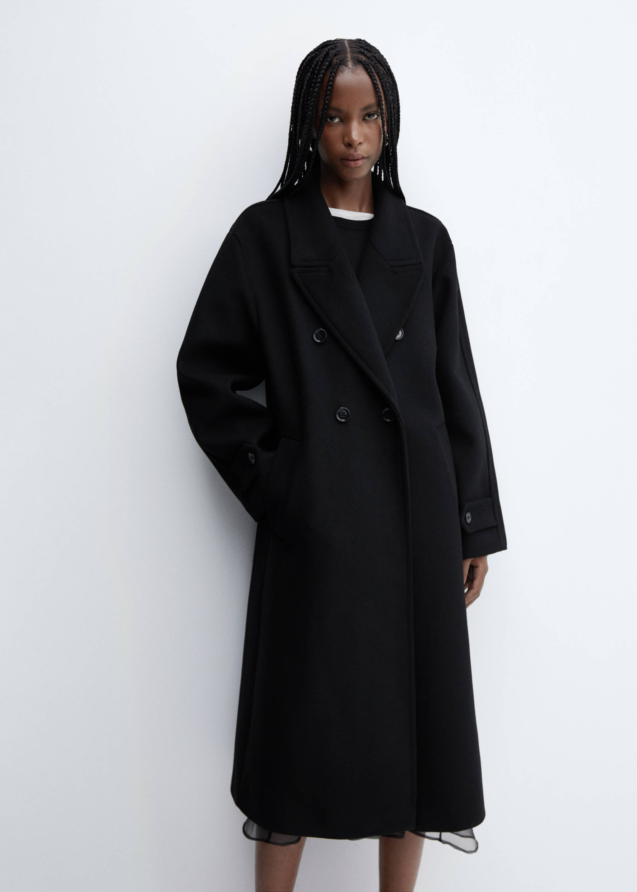 Oversize wool coat - Medium plane