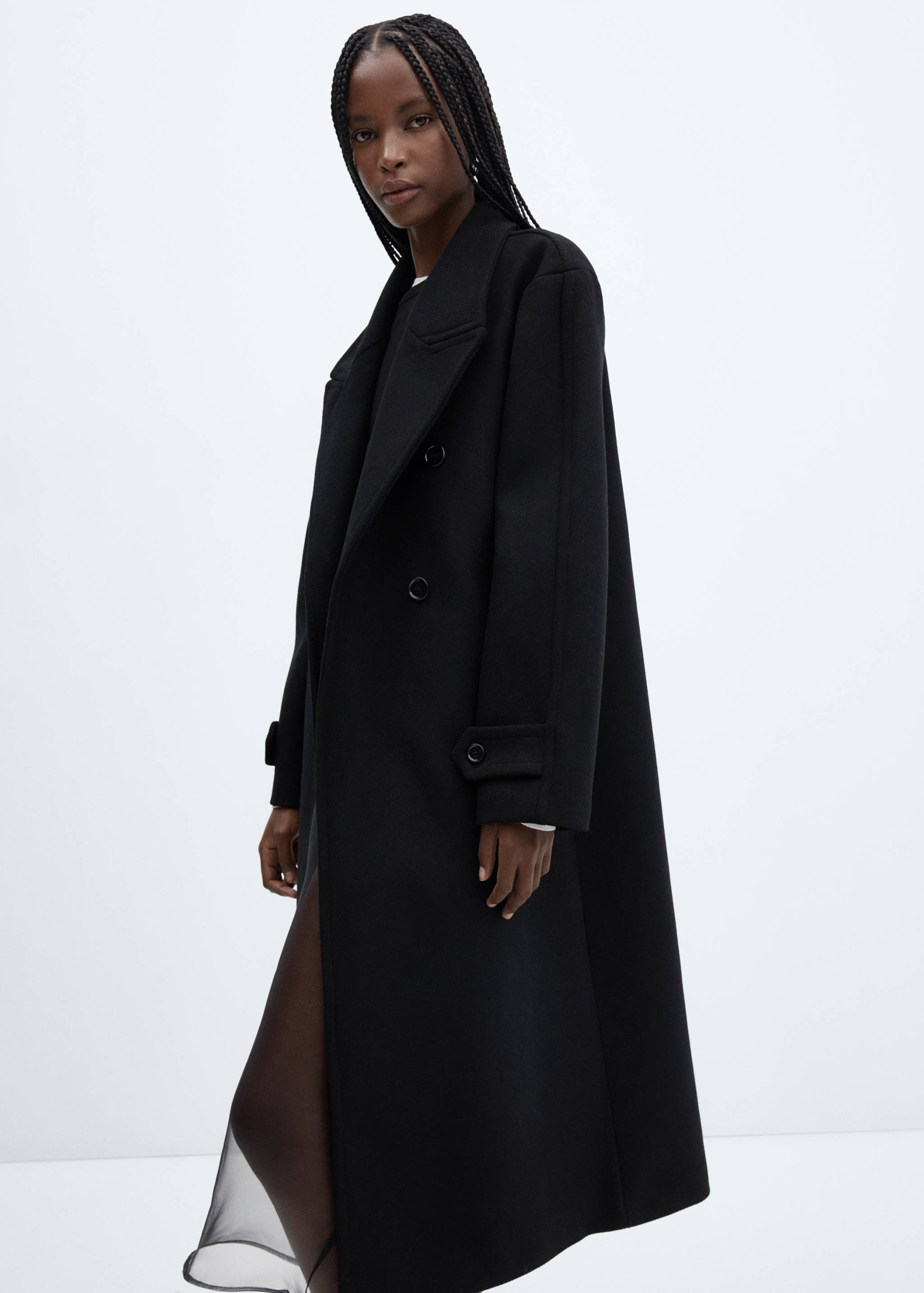 Oversize wool coat - Details of the article 2