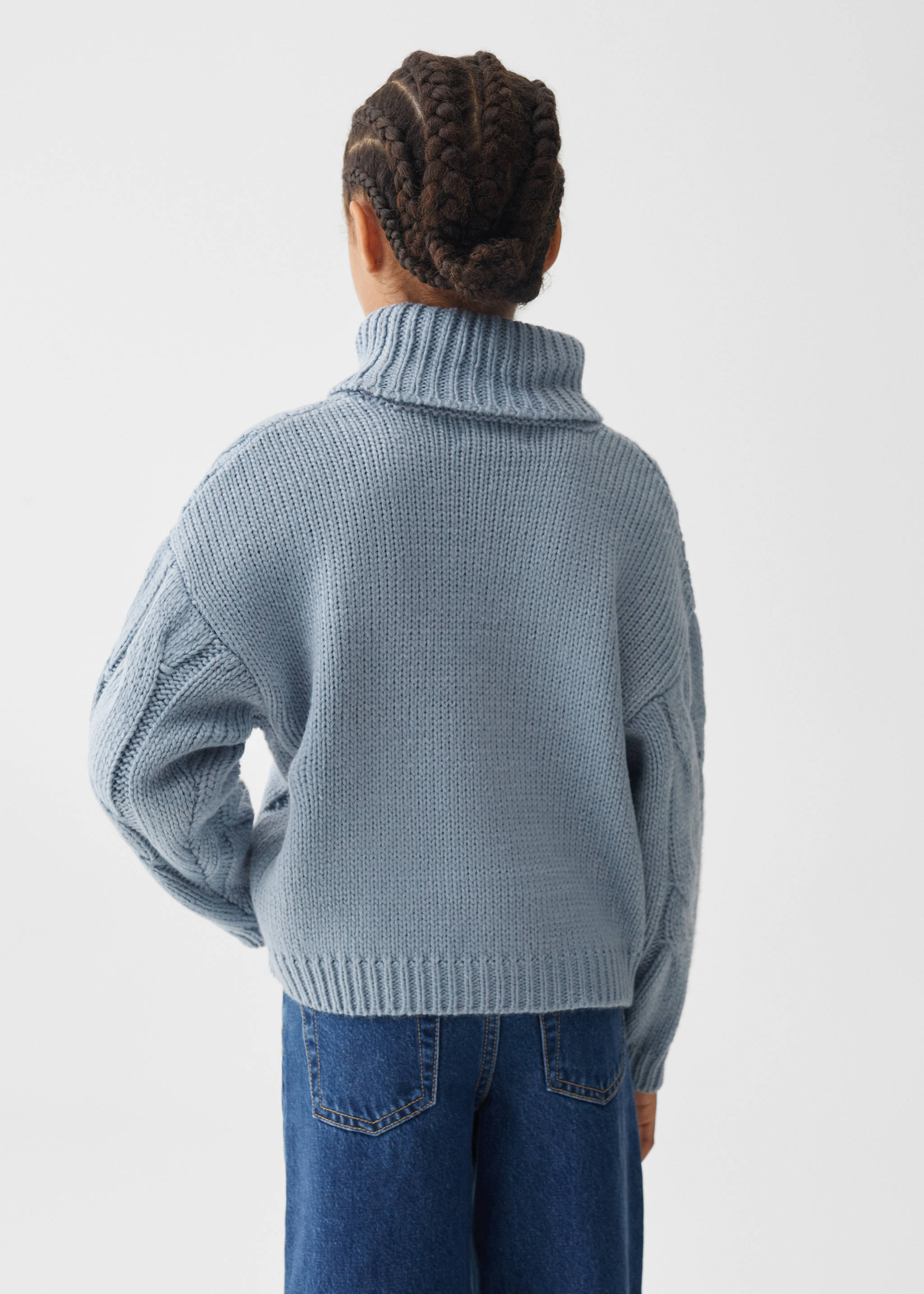 Strickpullover mit Rollkragen - Rückseite des Artikels