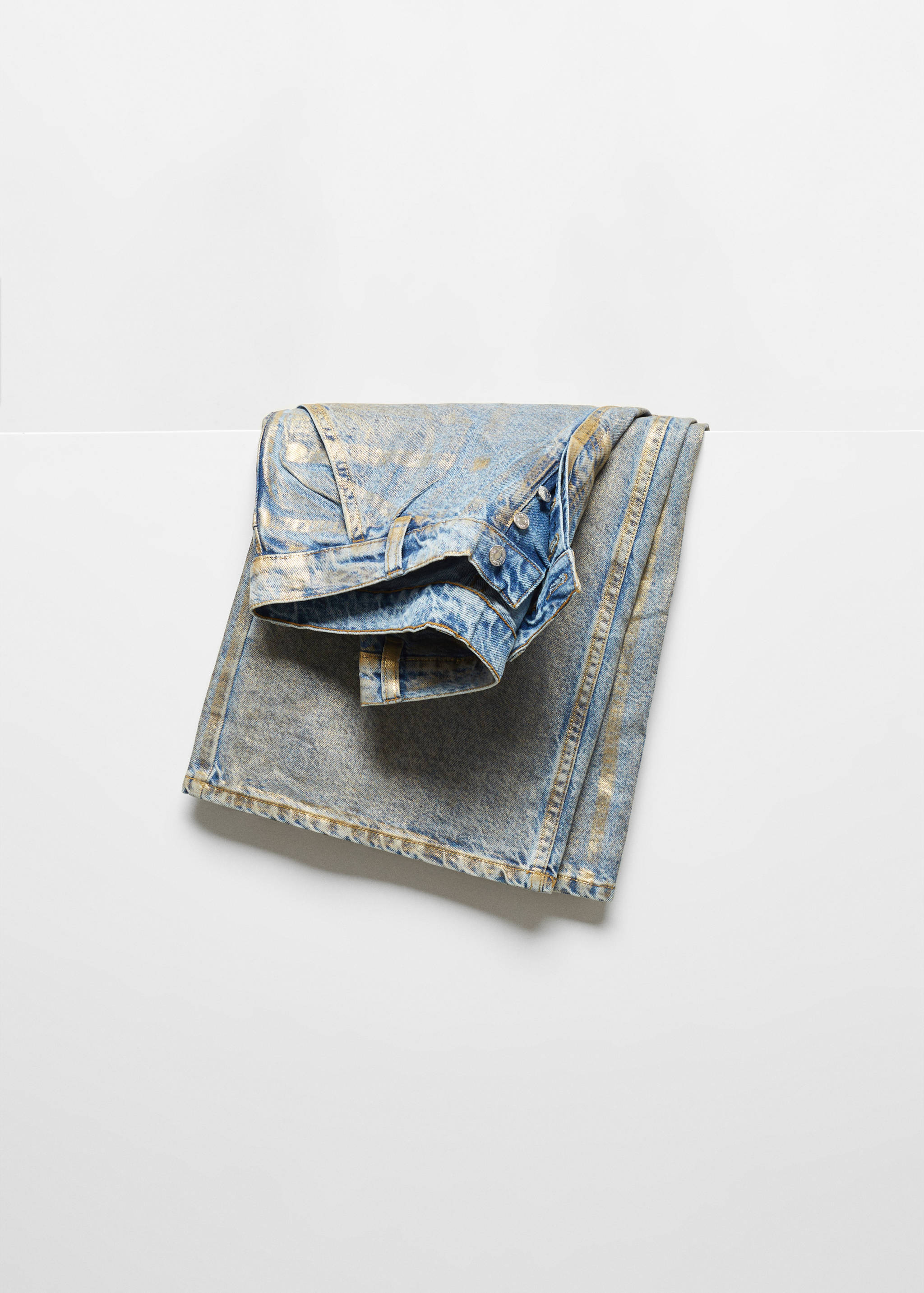 Wide leg foil jeans - Details of the article 8