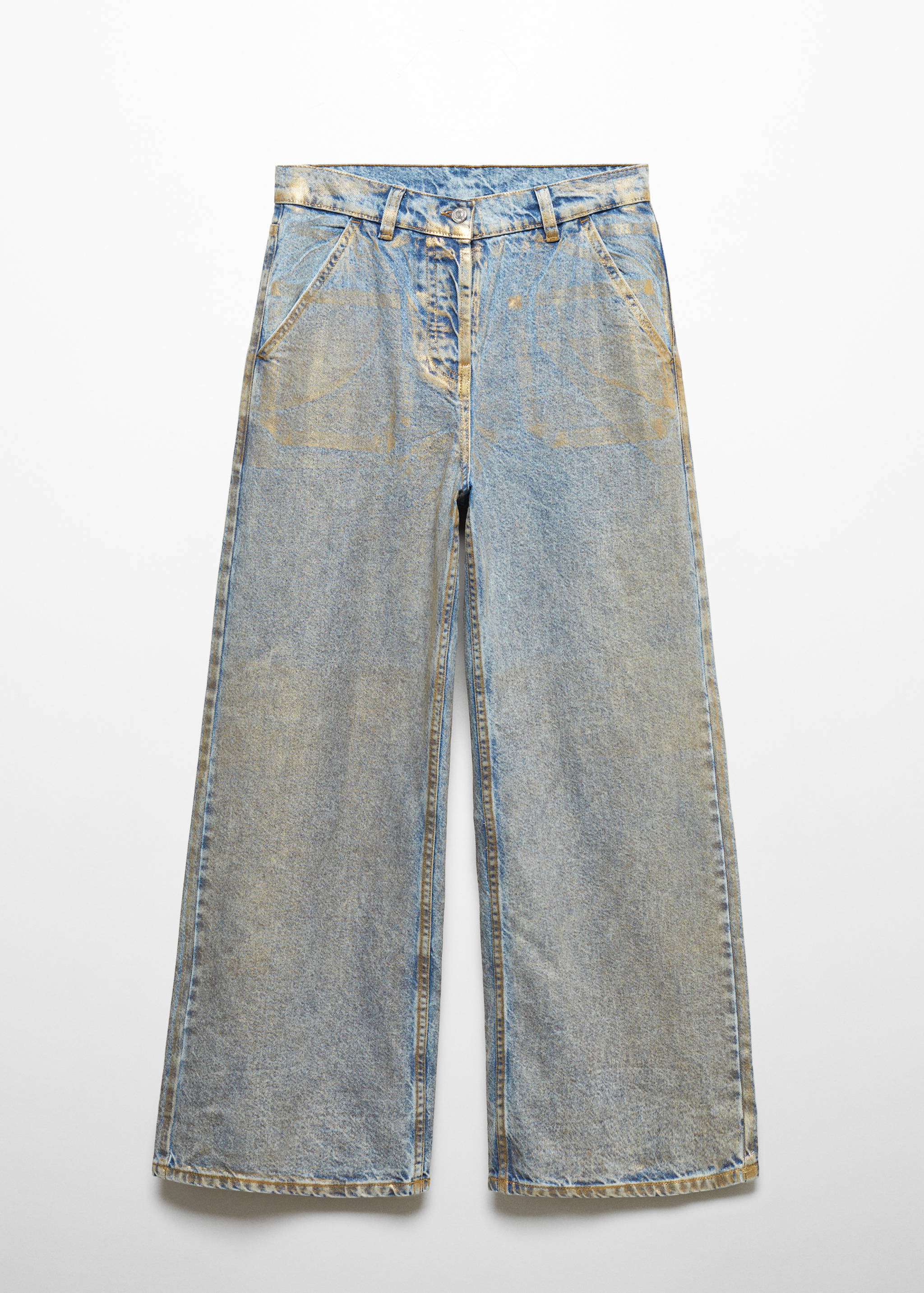 Wide leg foil jeans - Article without model