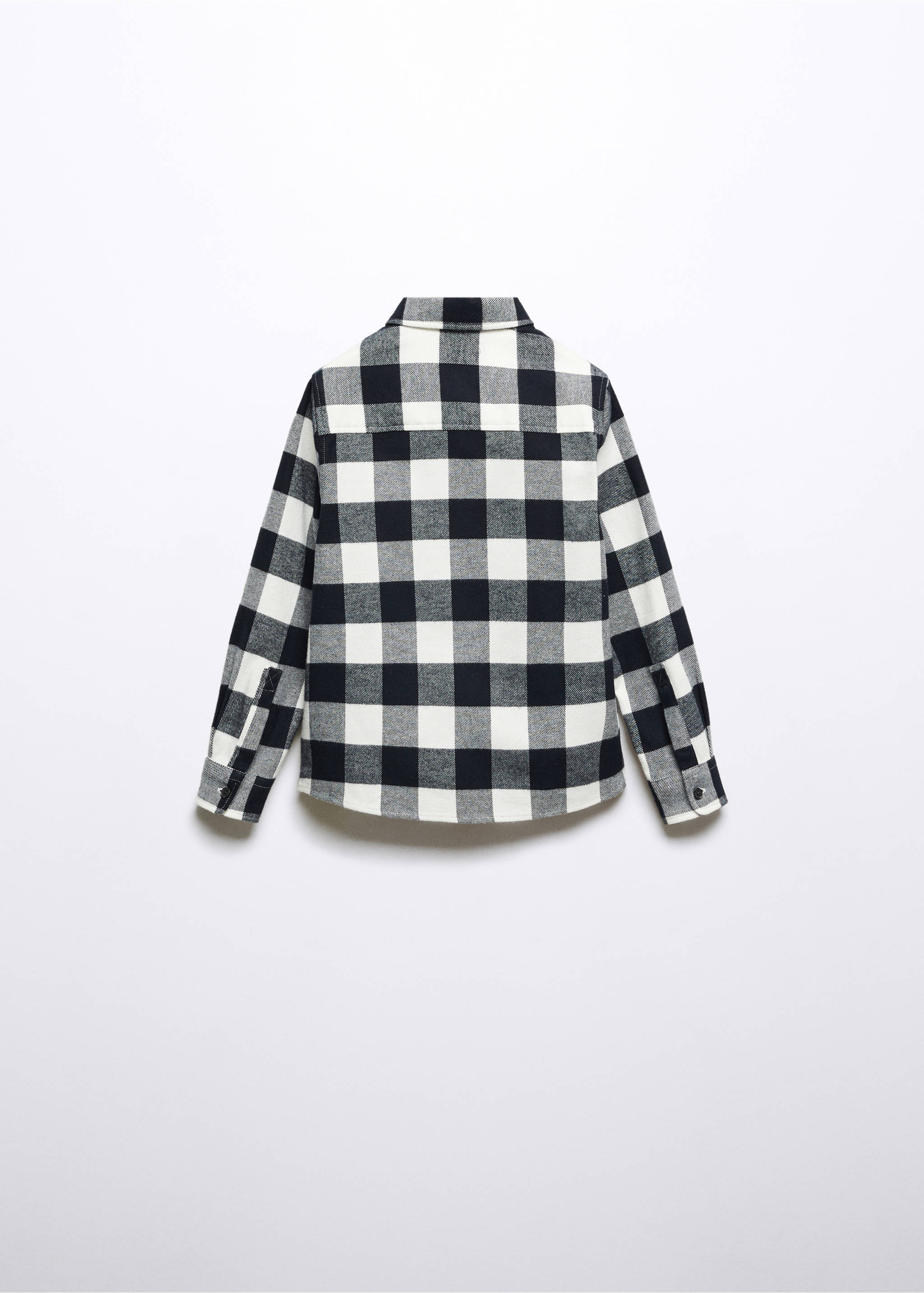 Πουκάμισο regular fit καρό - Πίσω όψη προϊόντος, Εκρού. Ref: 57027721-00.