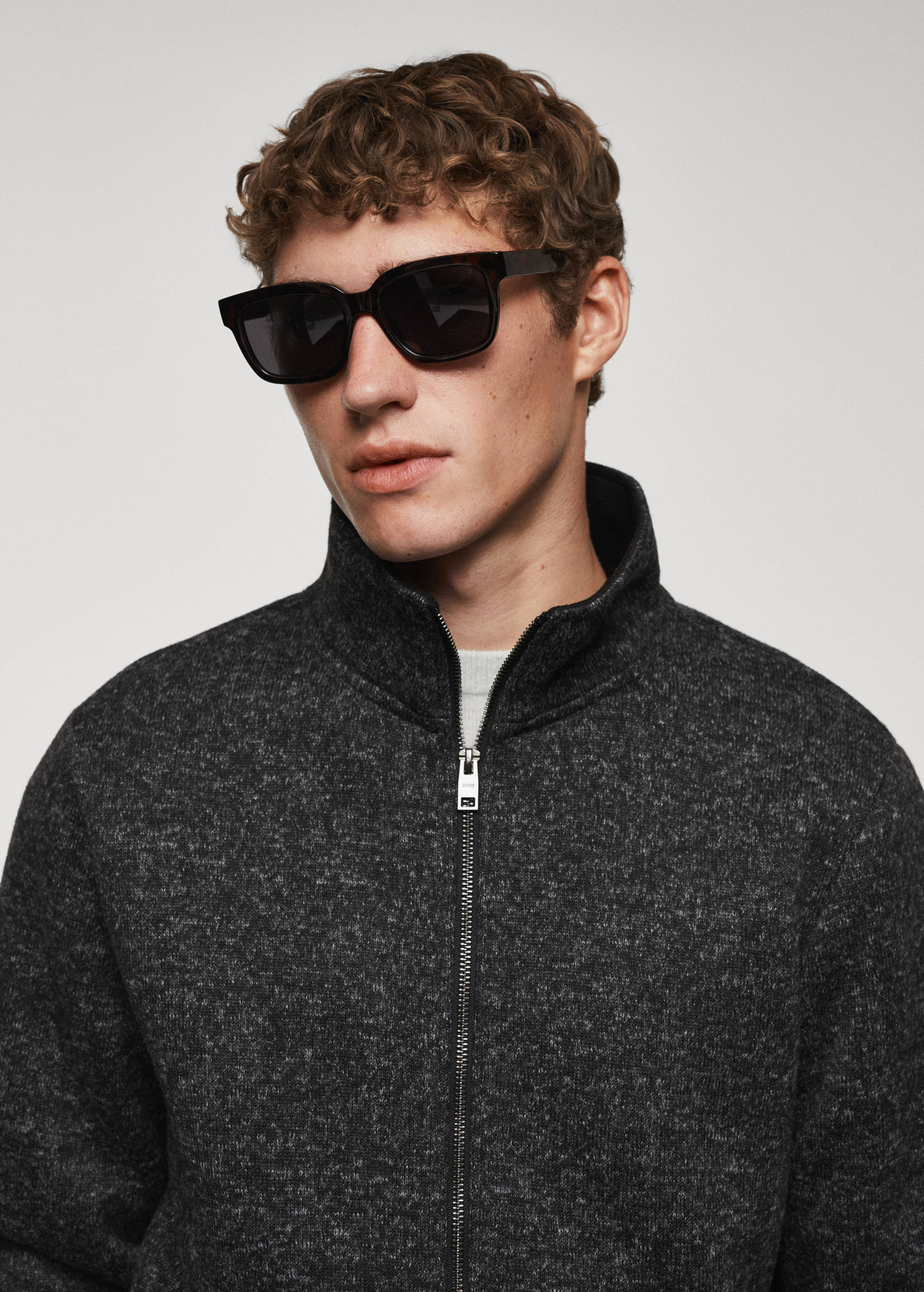 Dessuadora clapejada cremallera - Detall de l'article 1