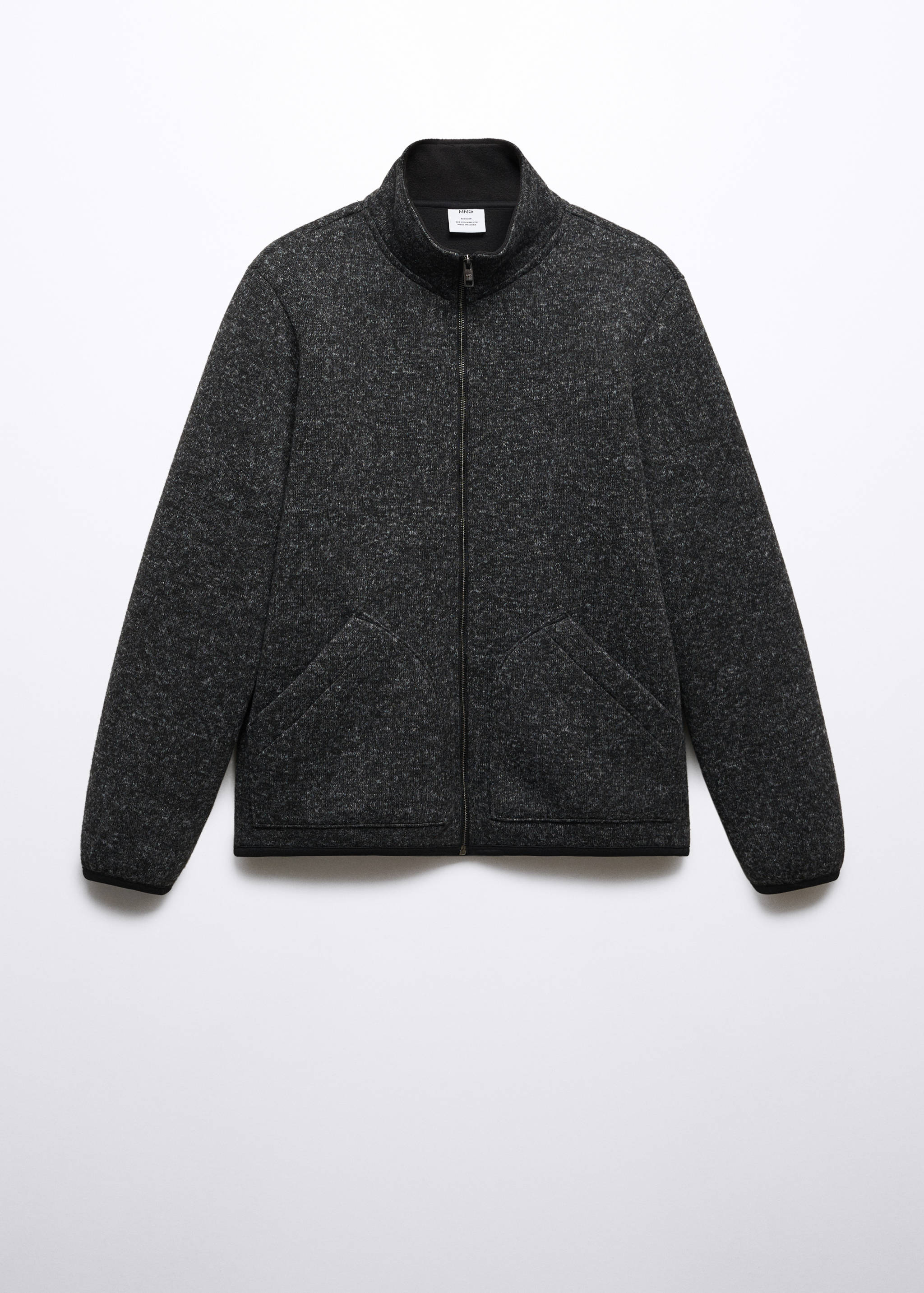 Zipped flecked sweatshirt - Article without model