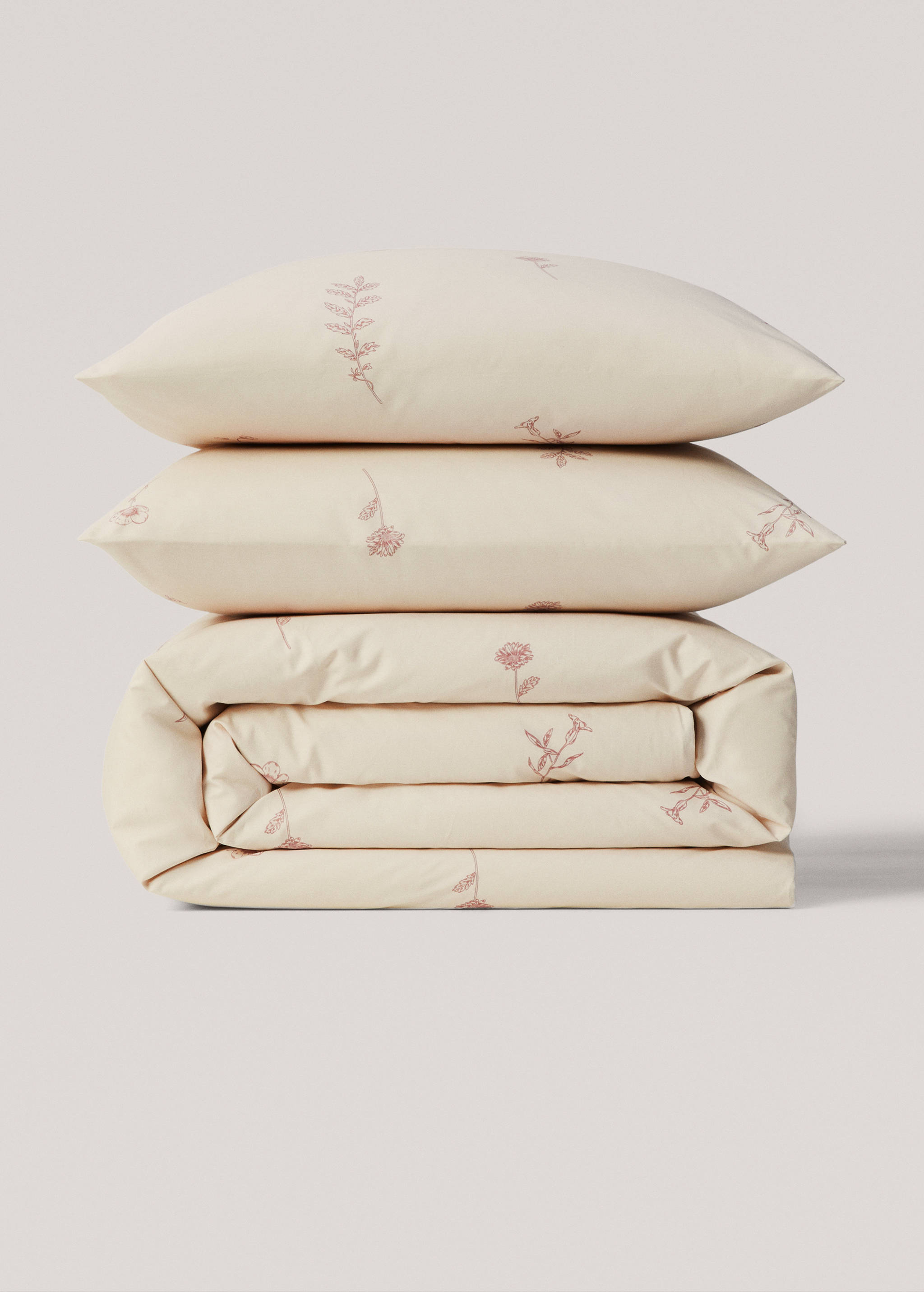 Floral-print duvet cover Single bed - Article without model