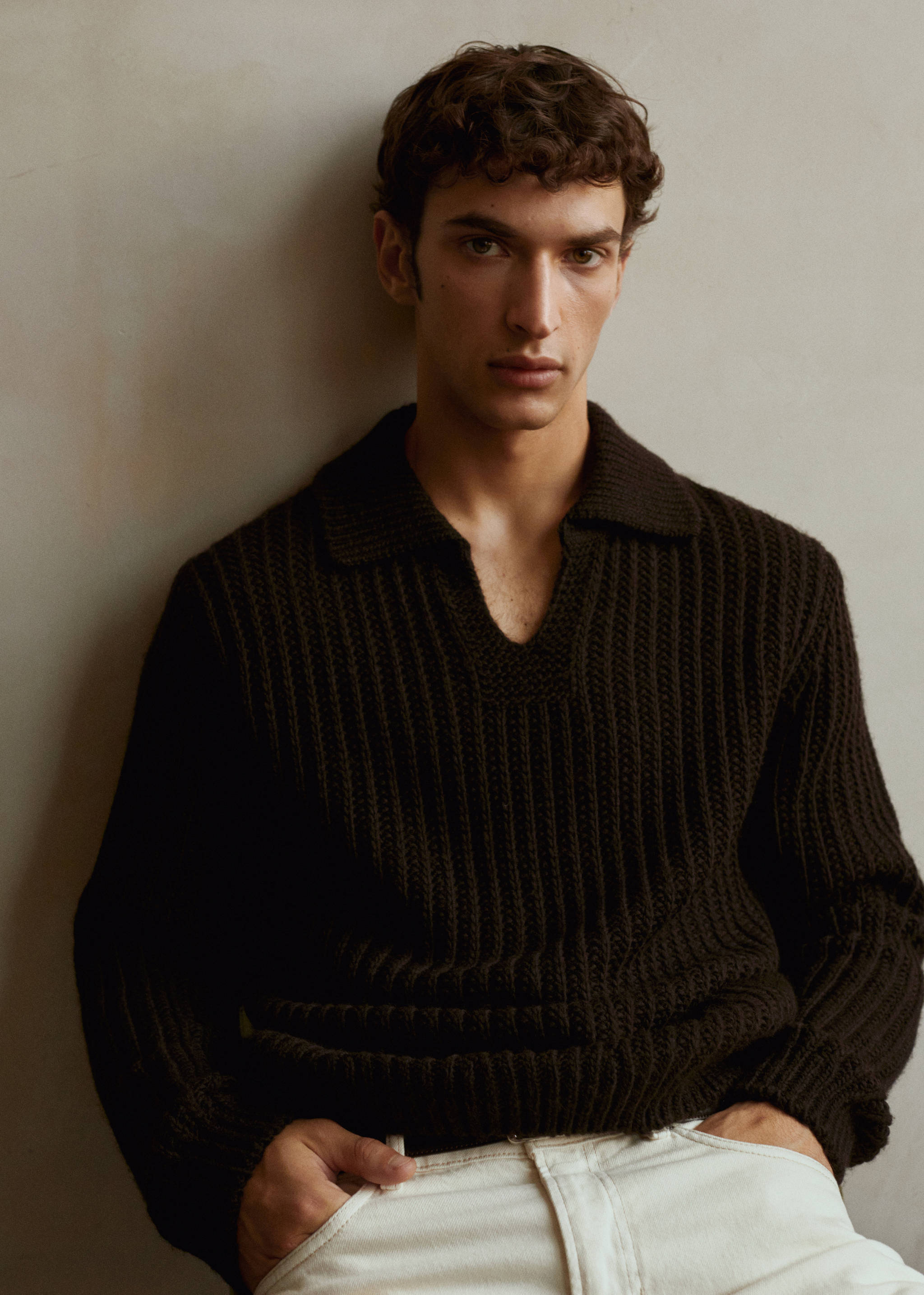 Pull-over laine col polo - Détail de l'article 5