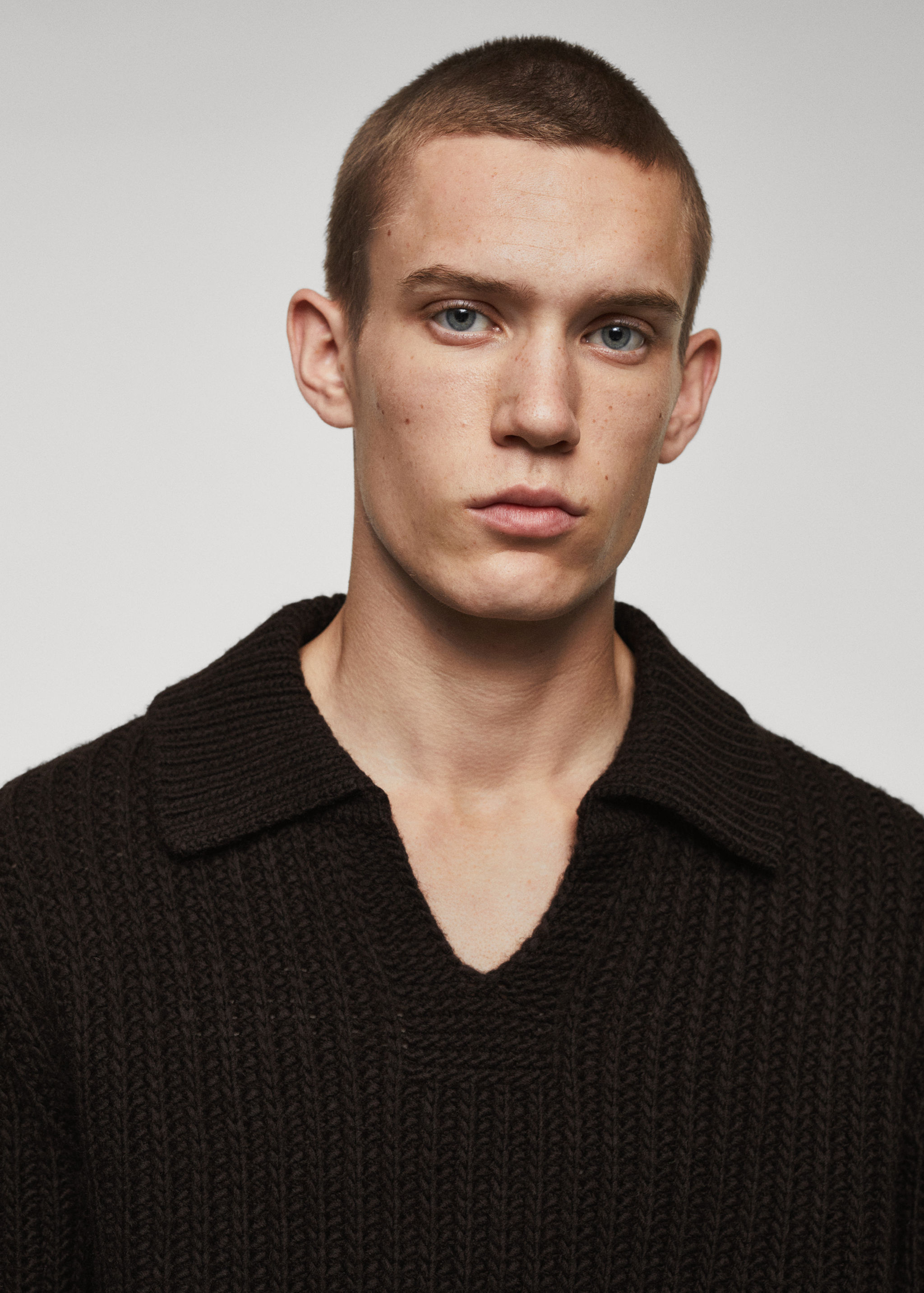 Pull-over laine col polo - Détail de l'article 1