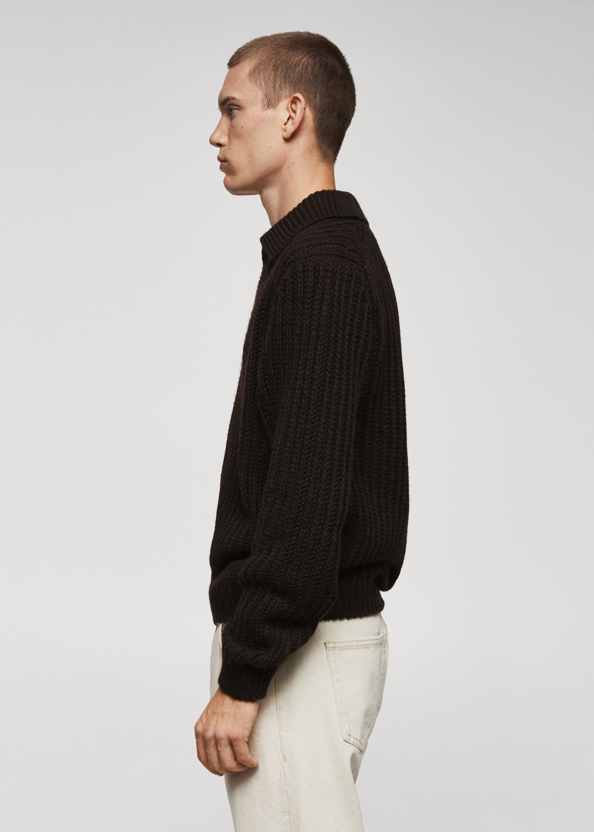 Pull-over laine col polo - Détail de l'article 2