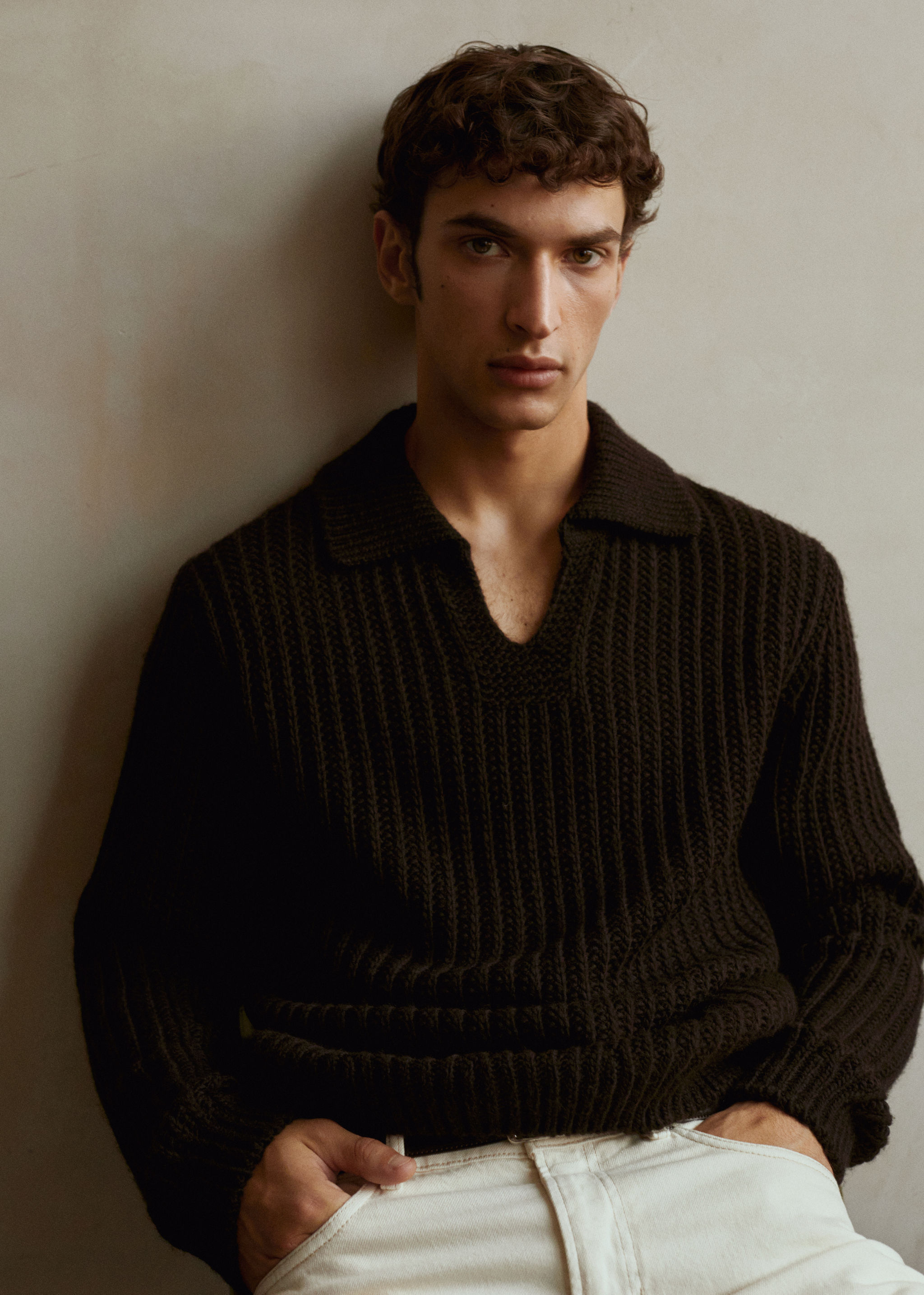 Pull-over laine col polo - Détail de l'article 5