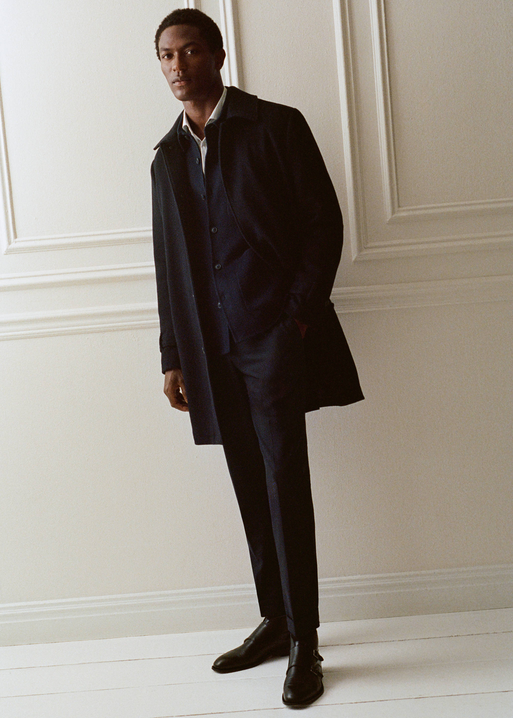 Pantaloni din lână cu pense - Detaliu al articolului 5