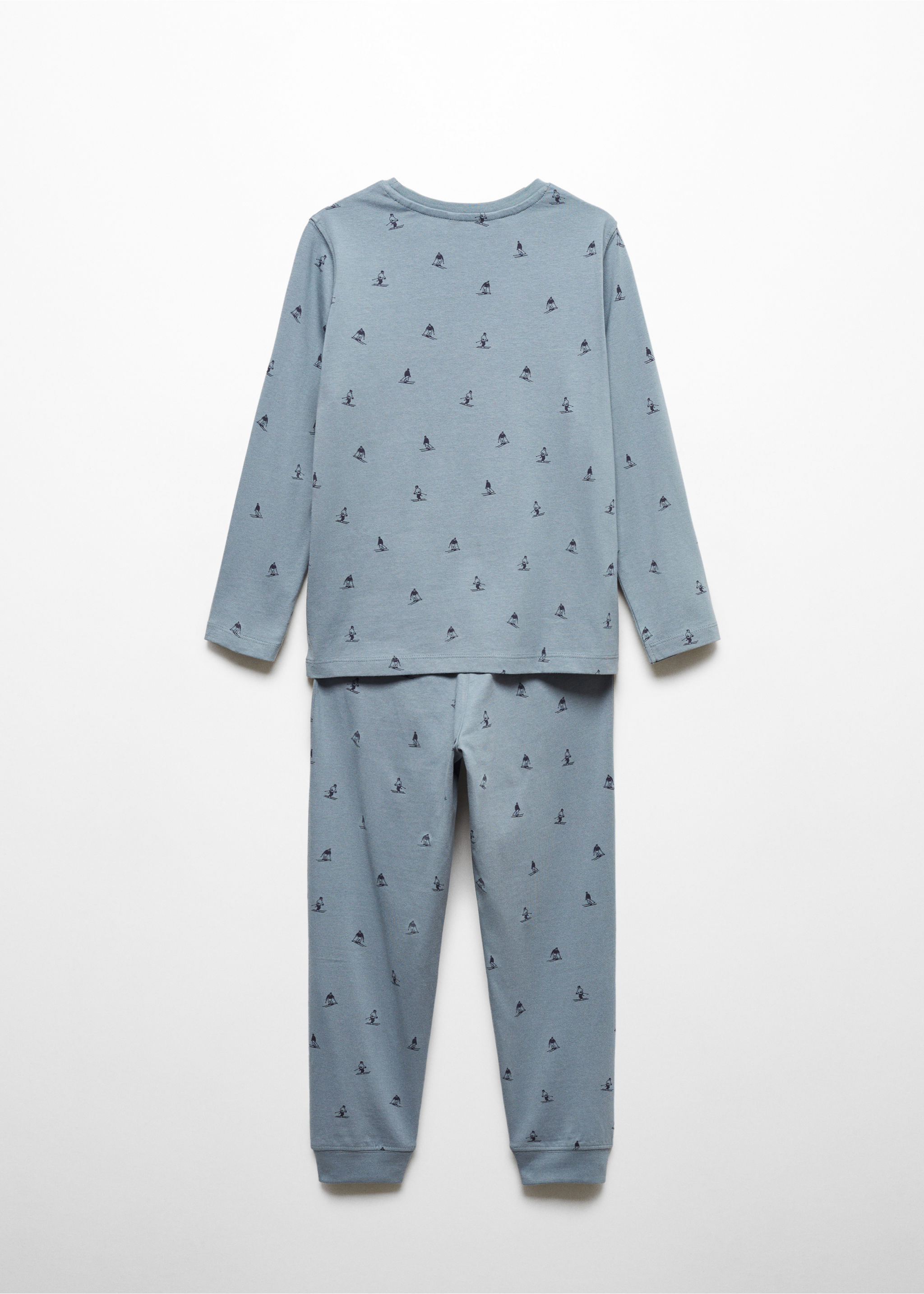 Pijama llarg estampat - Revers de l'article