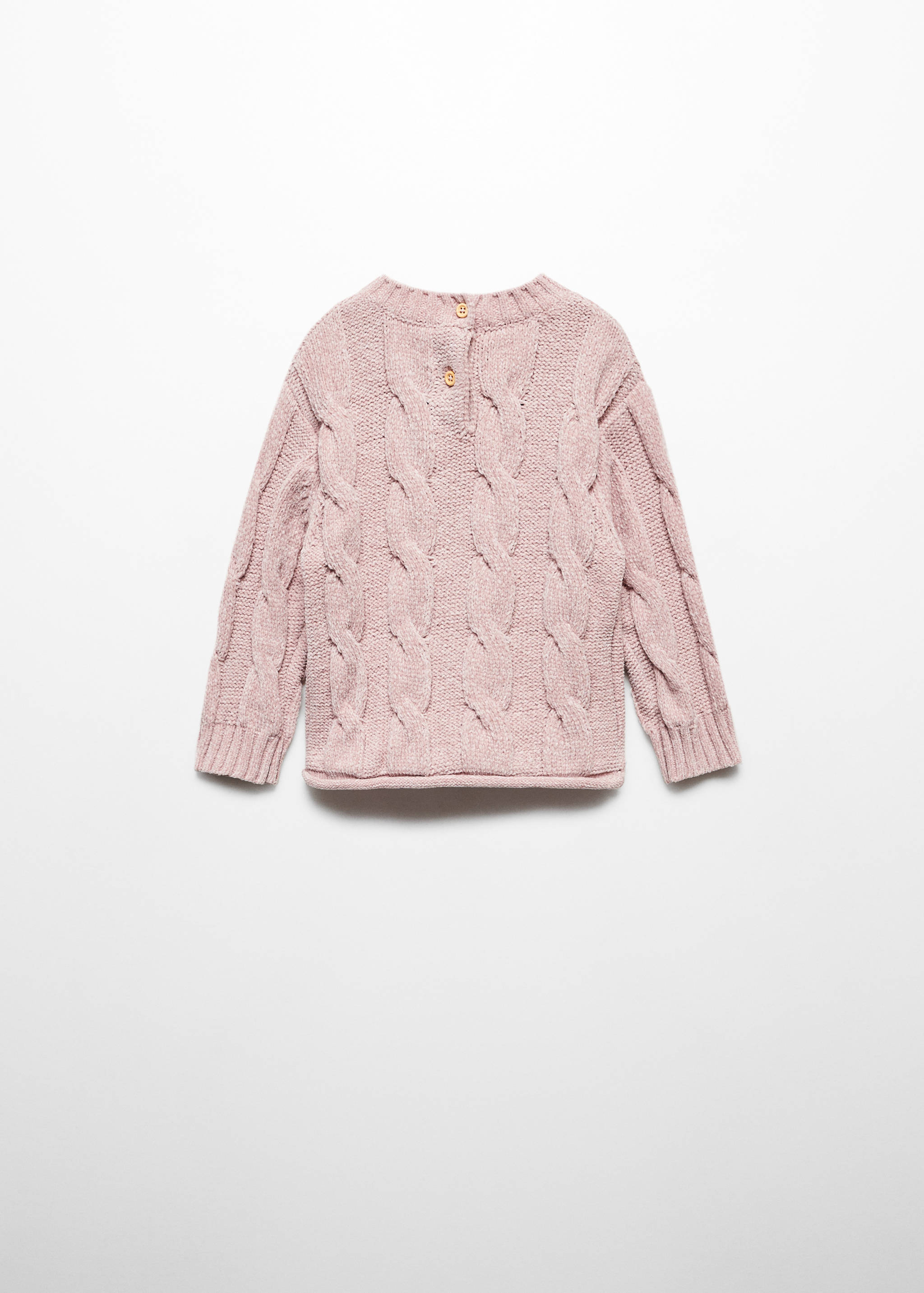 Chenille knit sweater - Reverse of the article