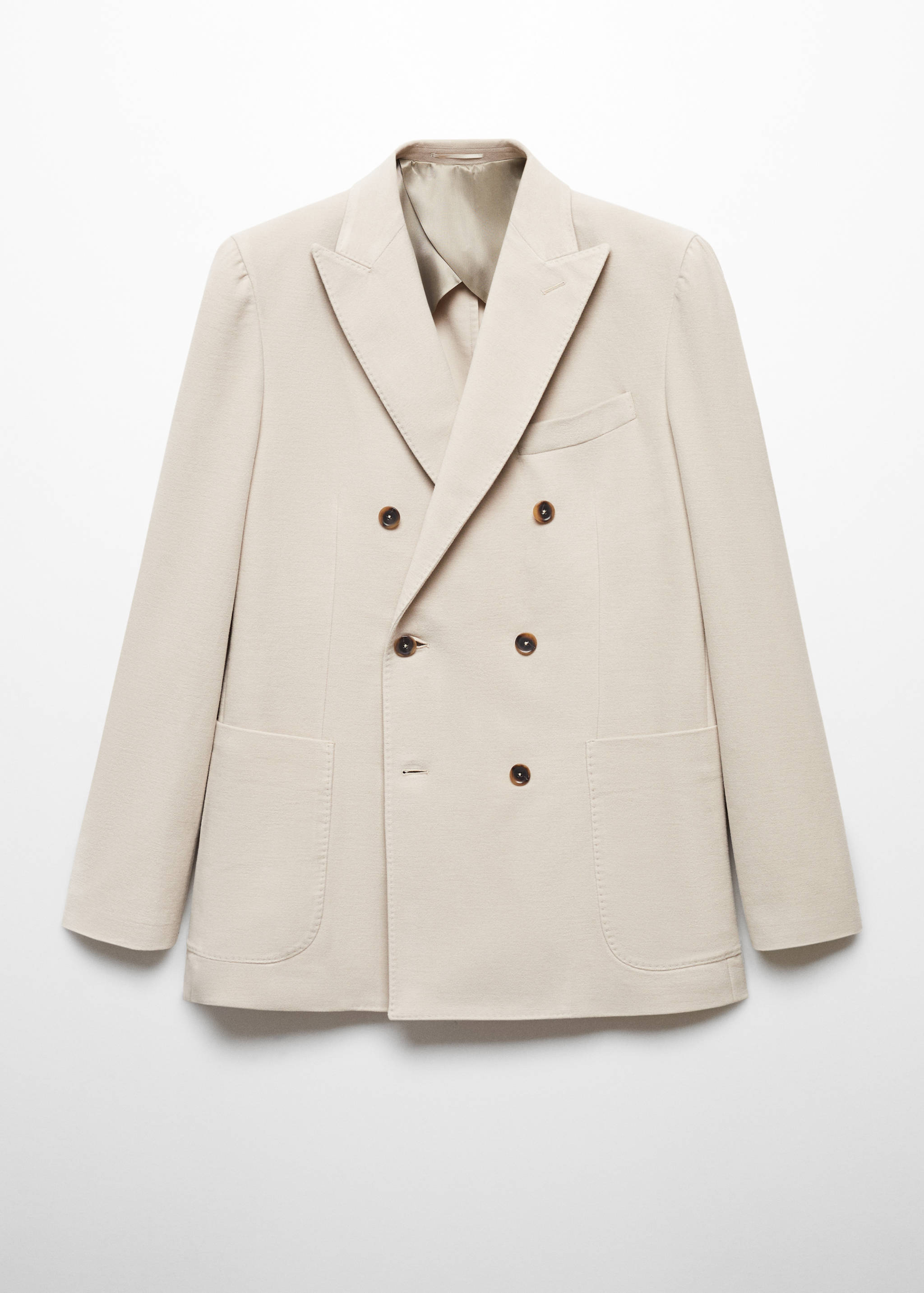 Virgin wool double-breasted blazer - Article without model