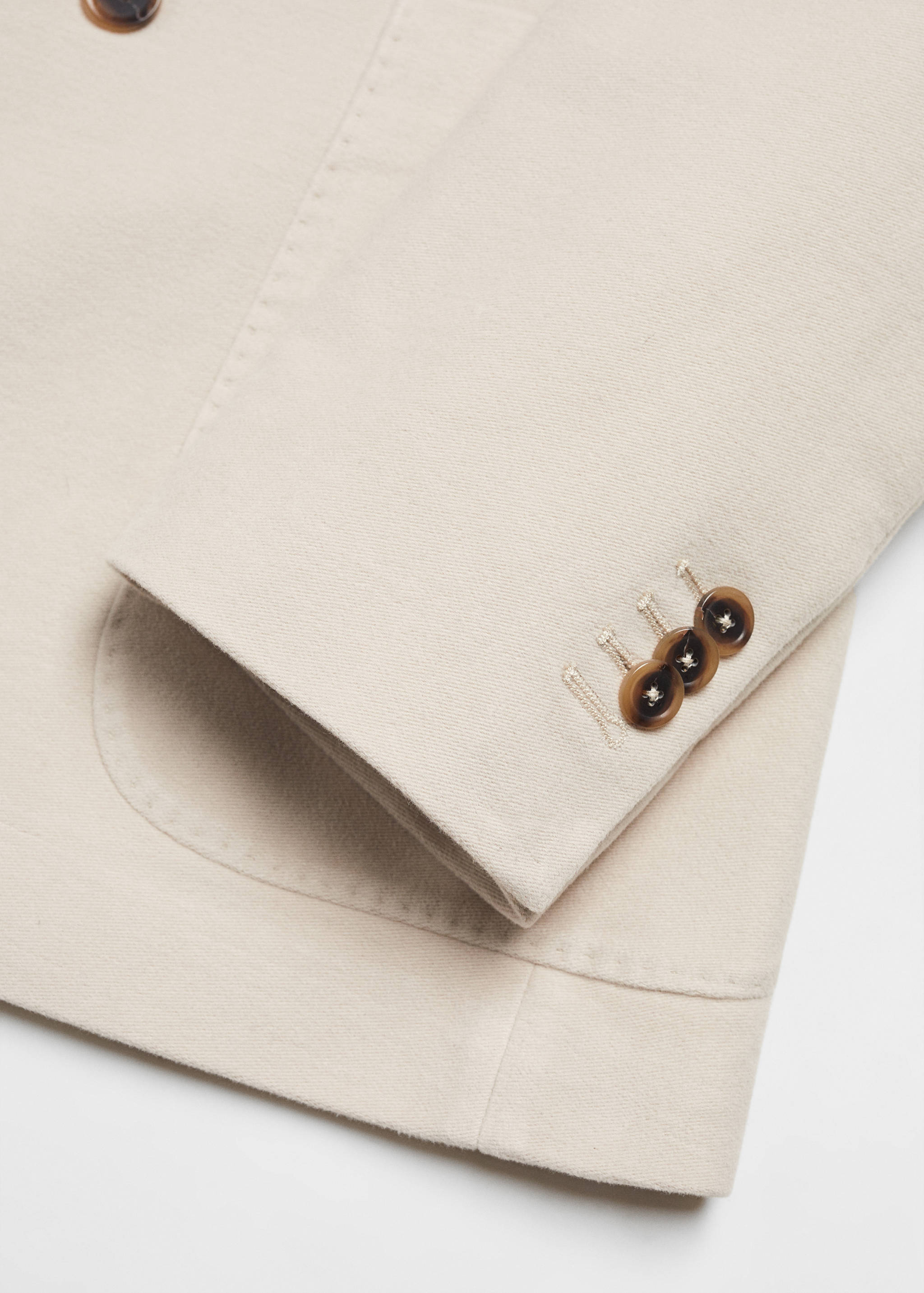 Virgin wool double-breasted blazer - Details of the article 8