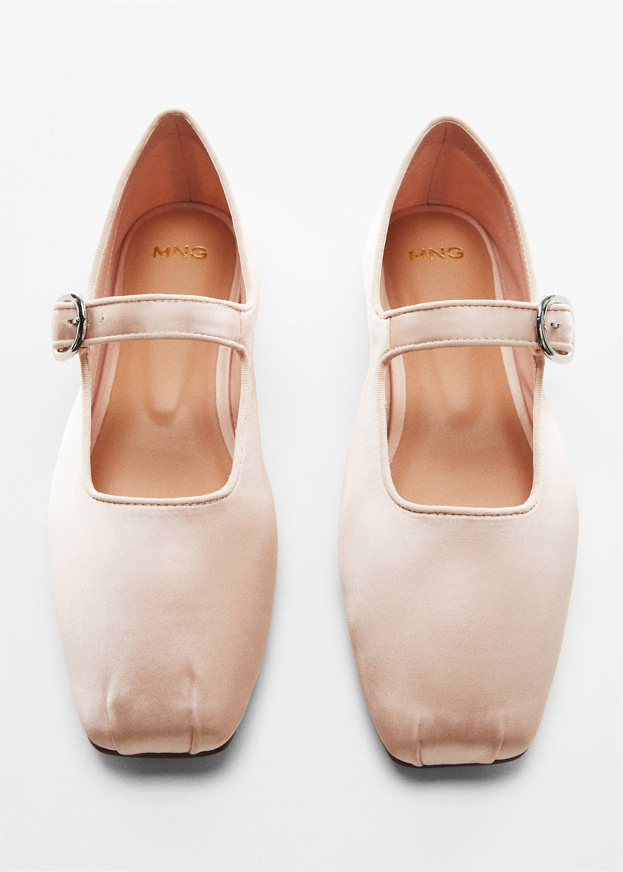 Satin ballet flats with buckle - Details of the article 5
