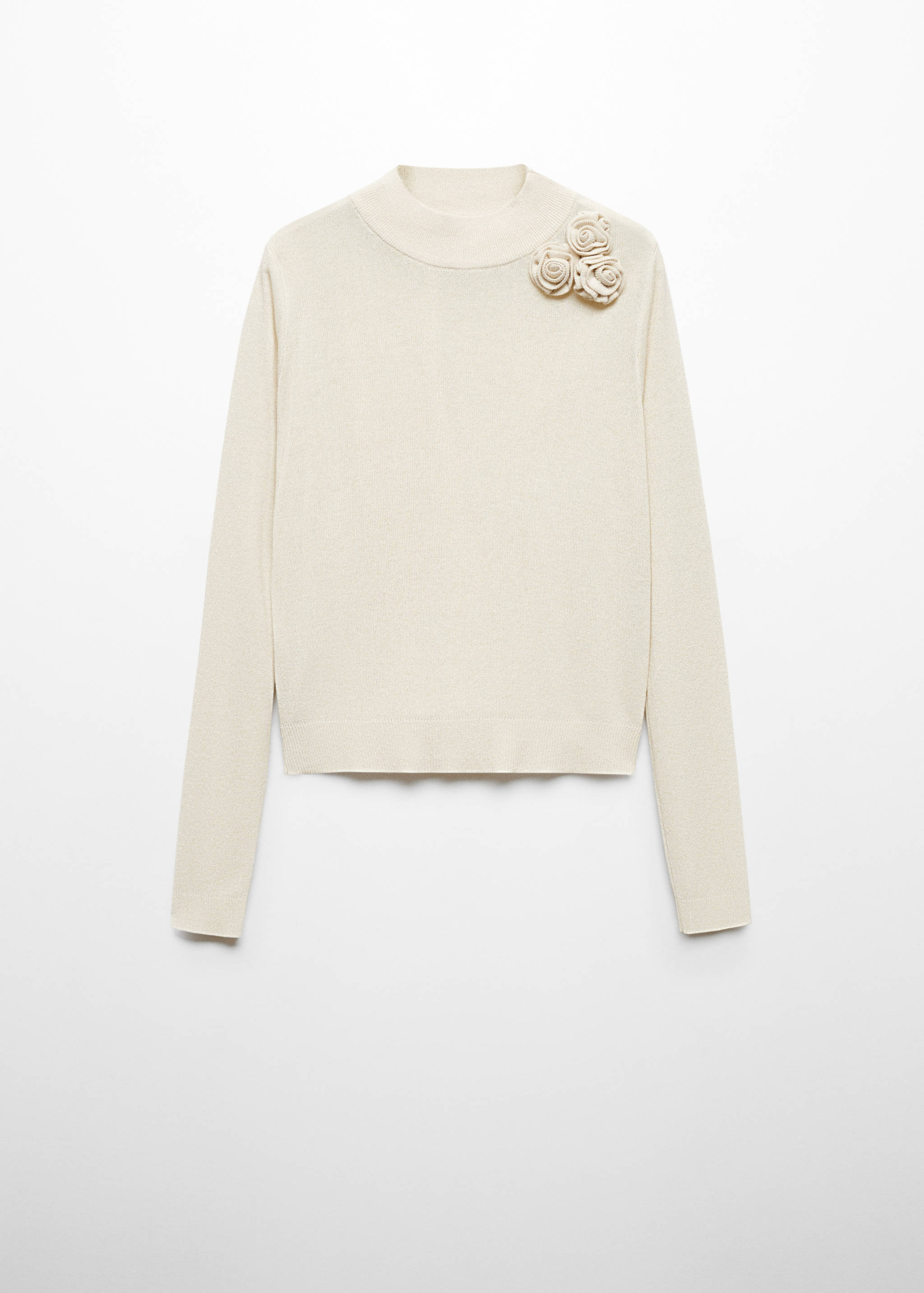 Lurexpullover mit Blumenmuster - Artikel ohne Model