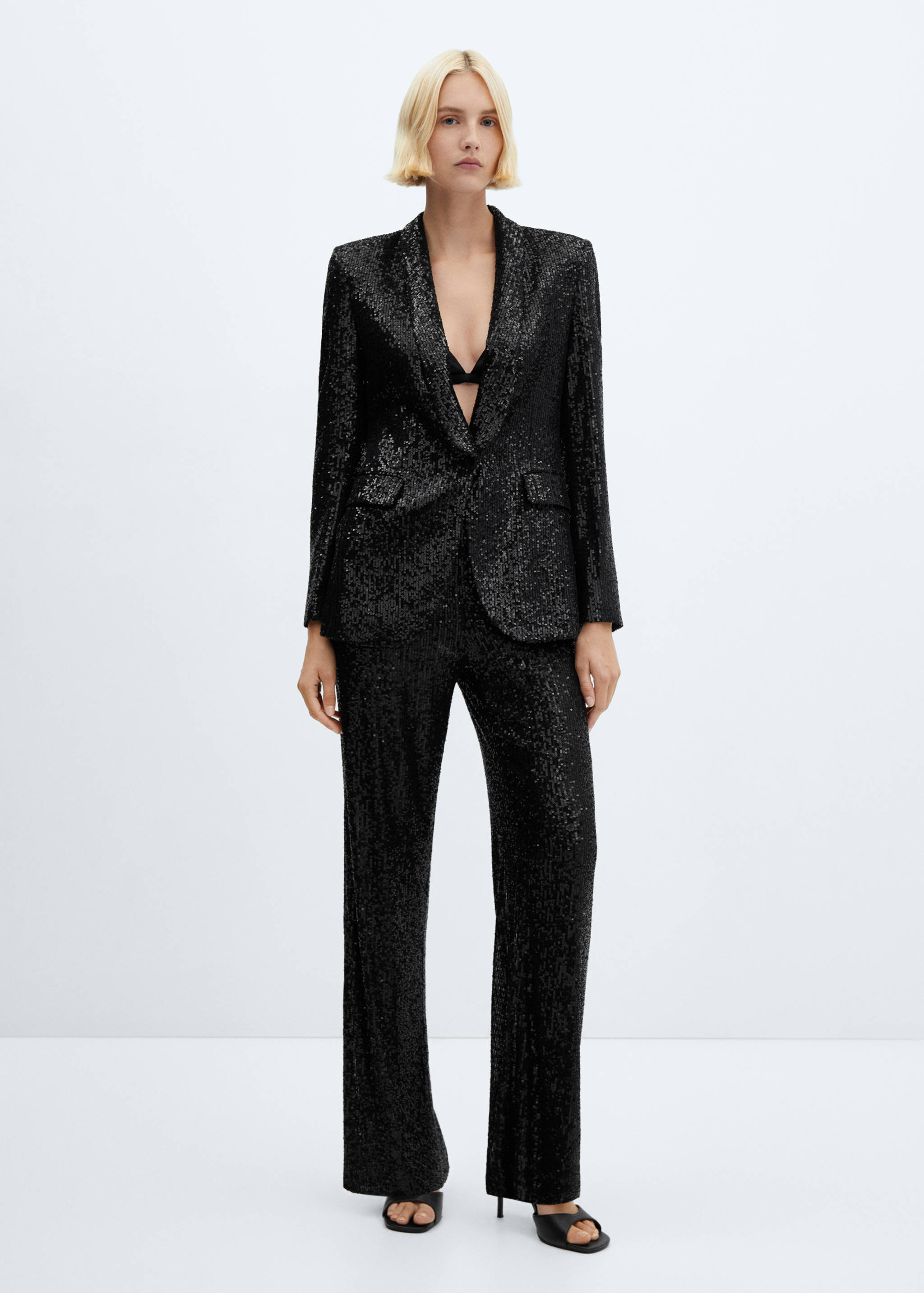 Sequined suit pants - General plane