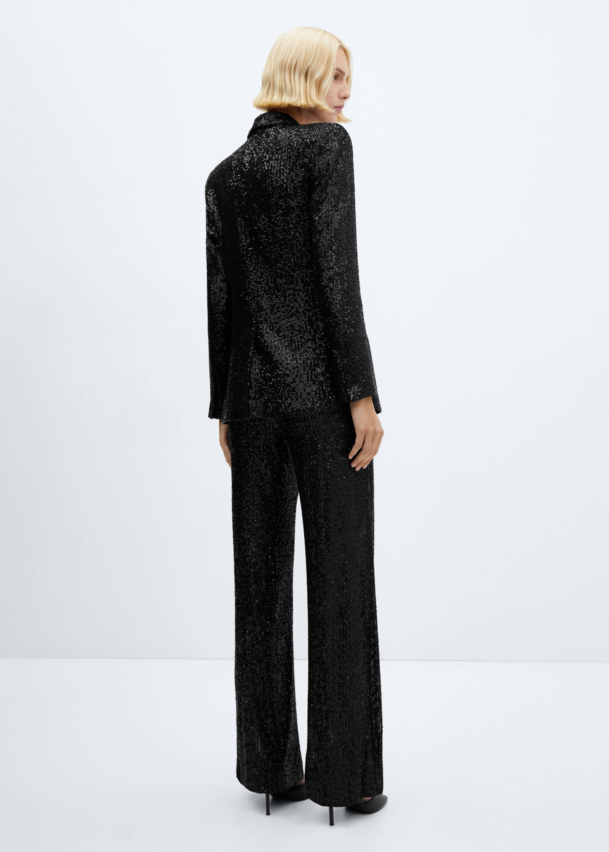 Sequined suit pants - Reverse of the article