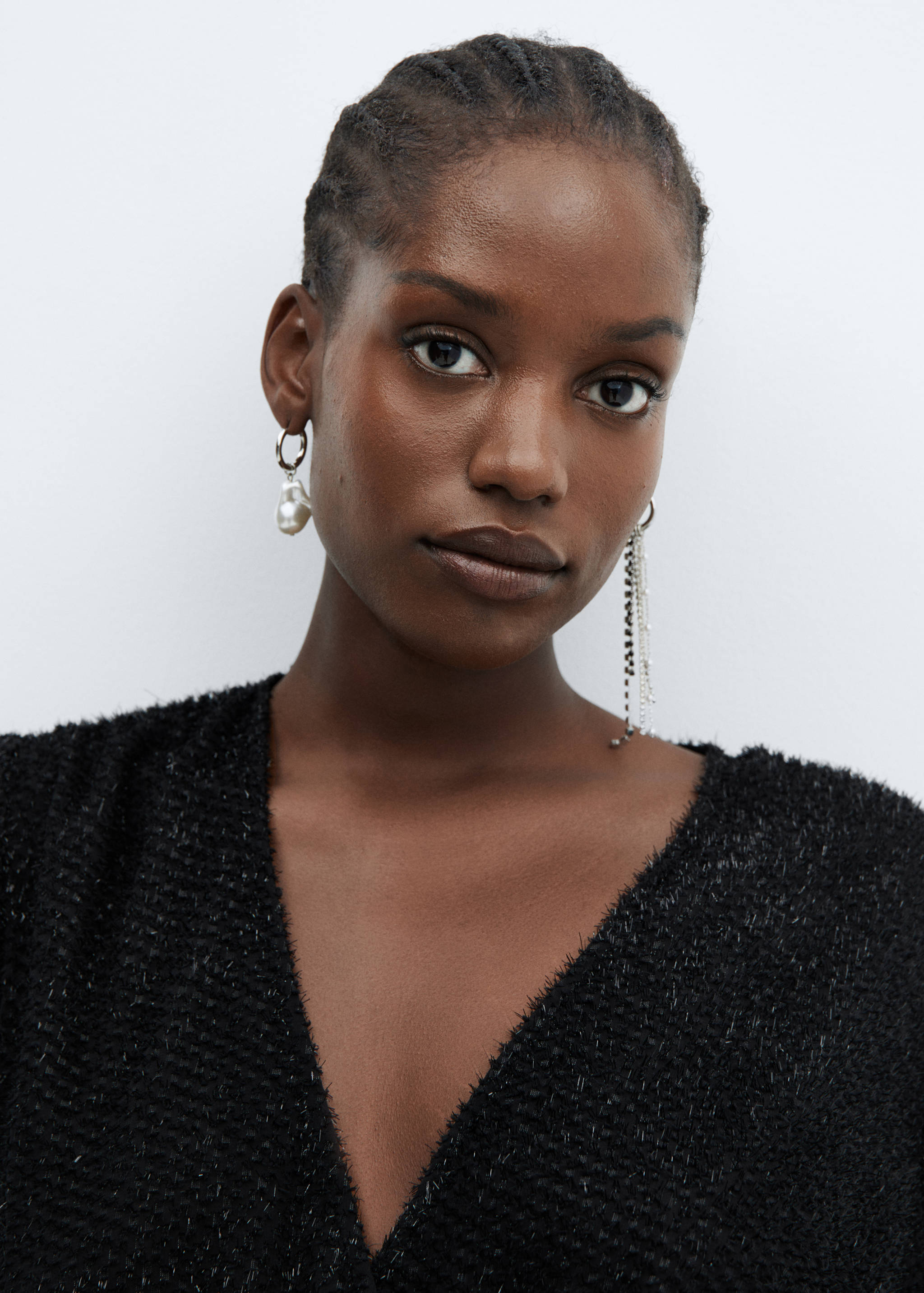 Lurex wrap dress - Details of the article 4