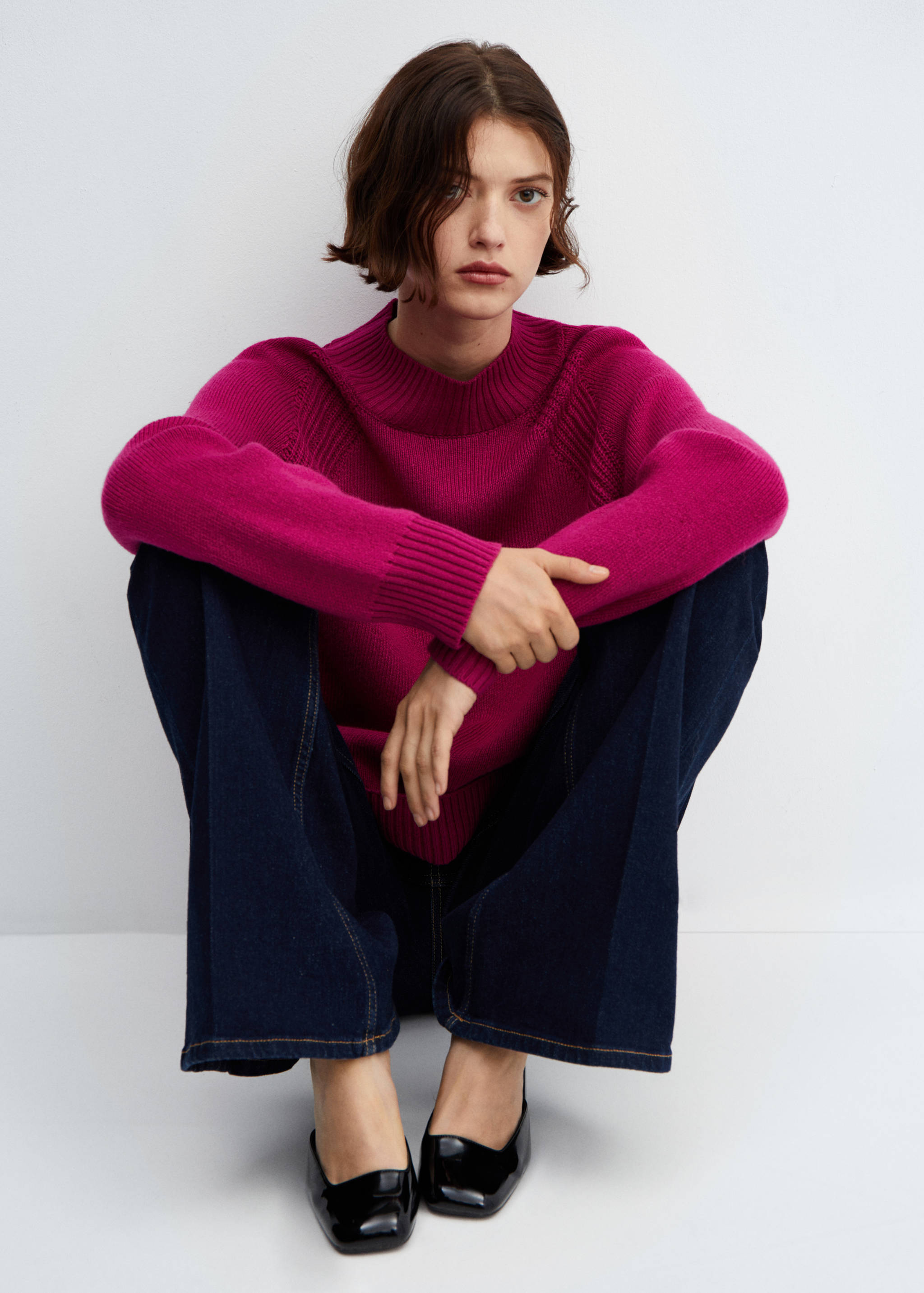 Oversized-Pullover mit Stehkragen - Detail des Artikels 2