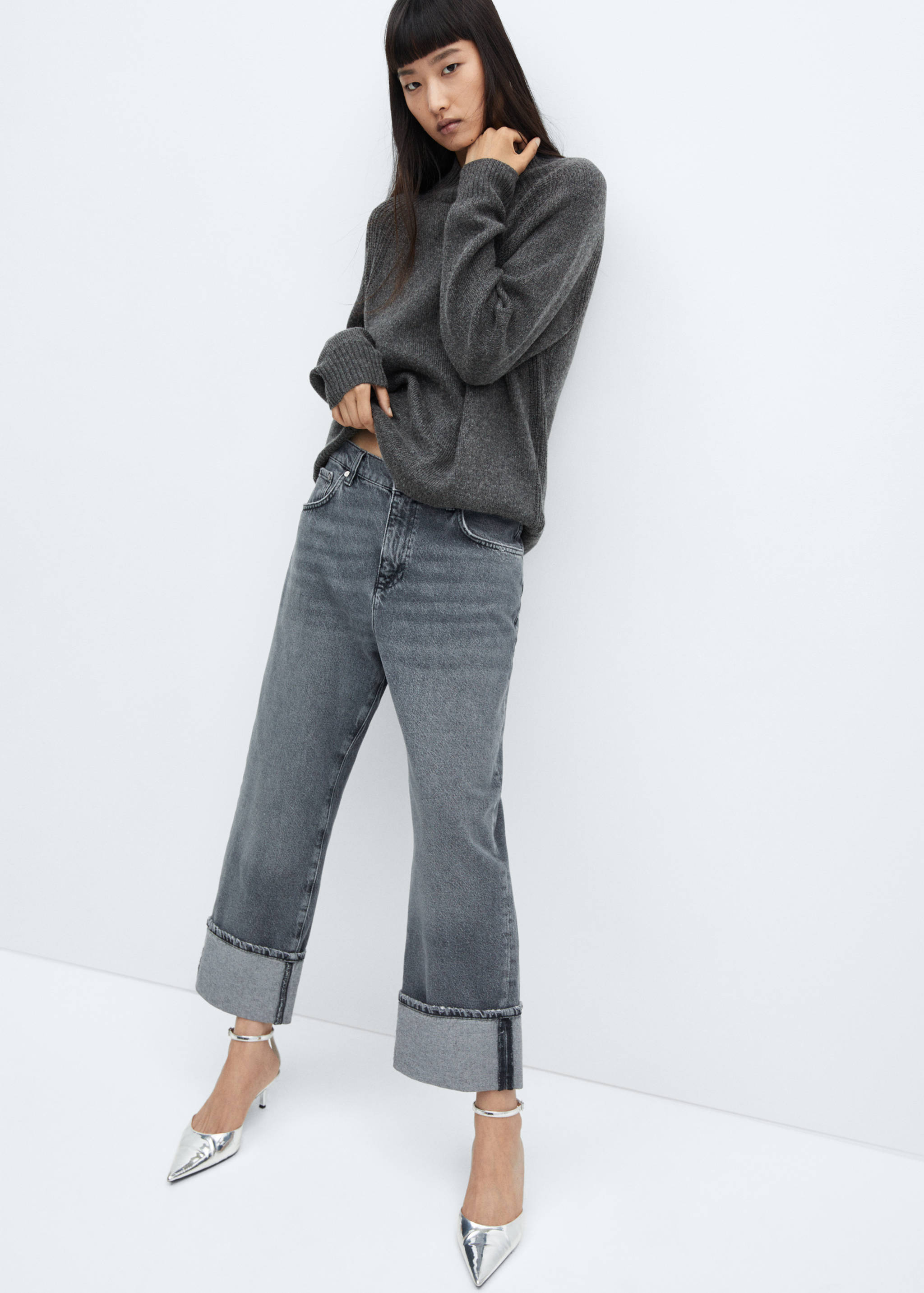 Oversized-Pullover mit Stehkragen - Detail des Artikels 2