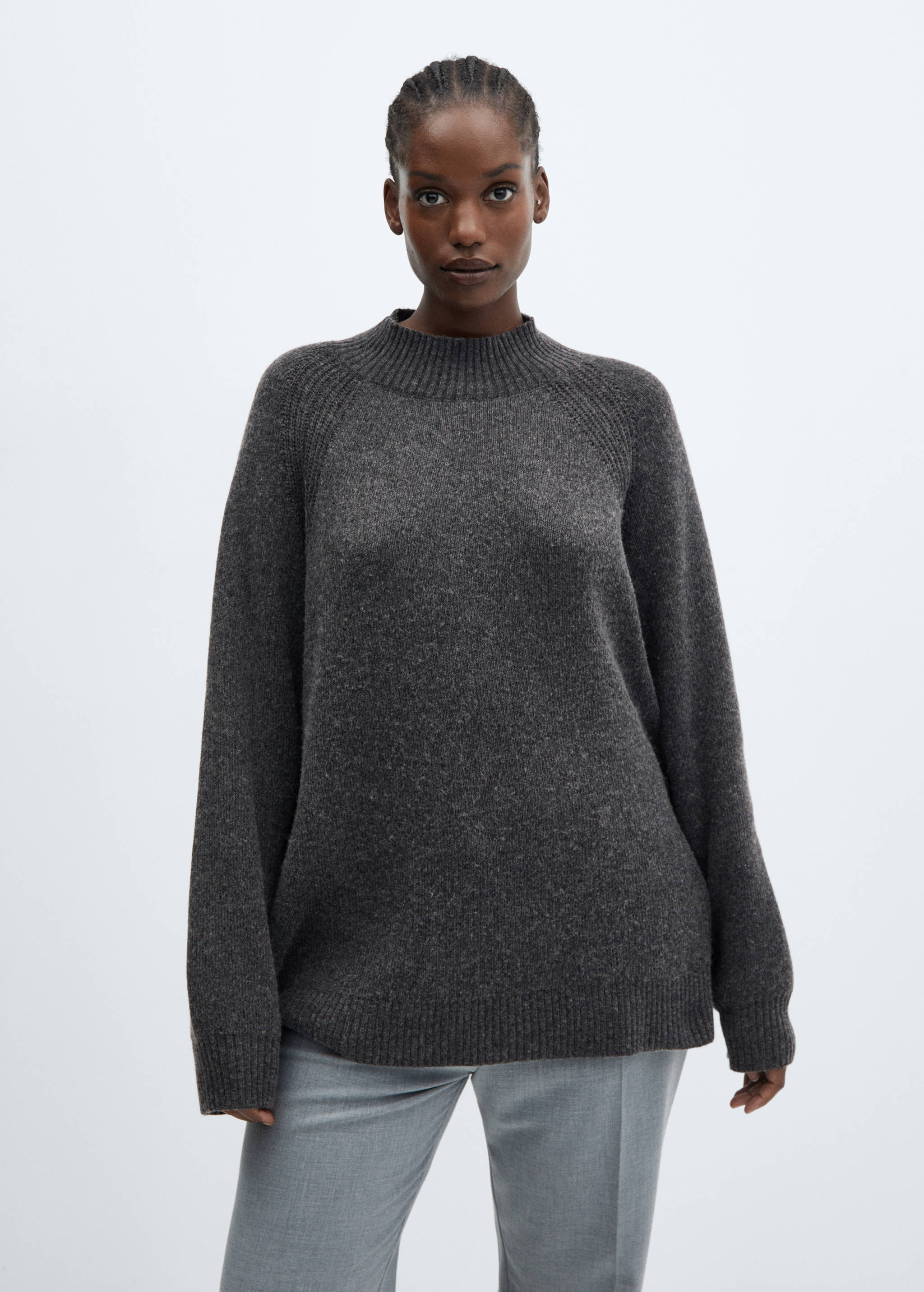 Oversized-Pullover mit Stehkragen - Detail des Artikels 5