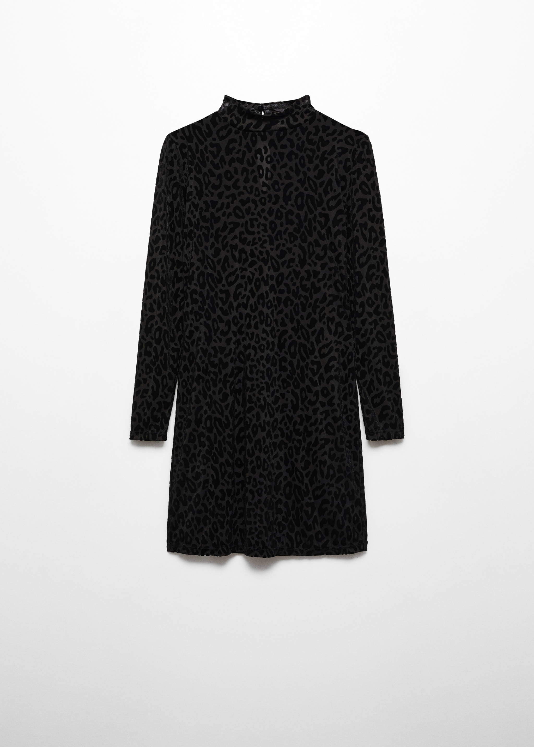 Animal-print velvet dress - Article without model