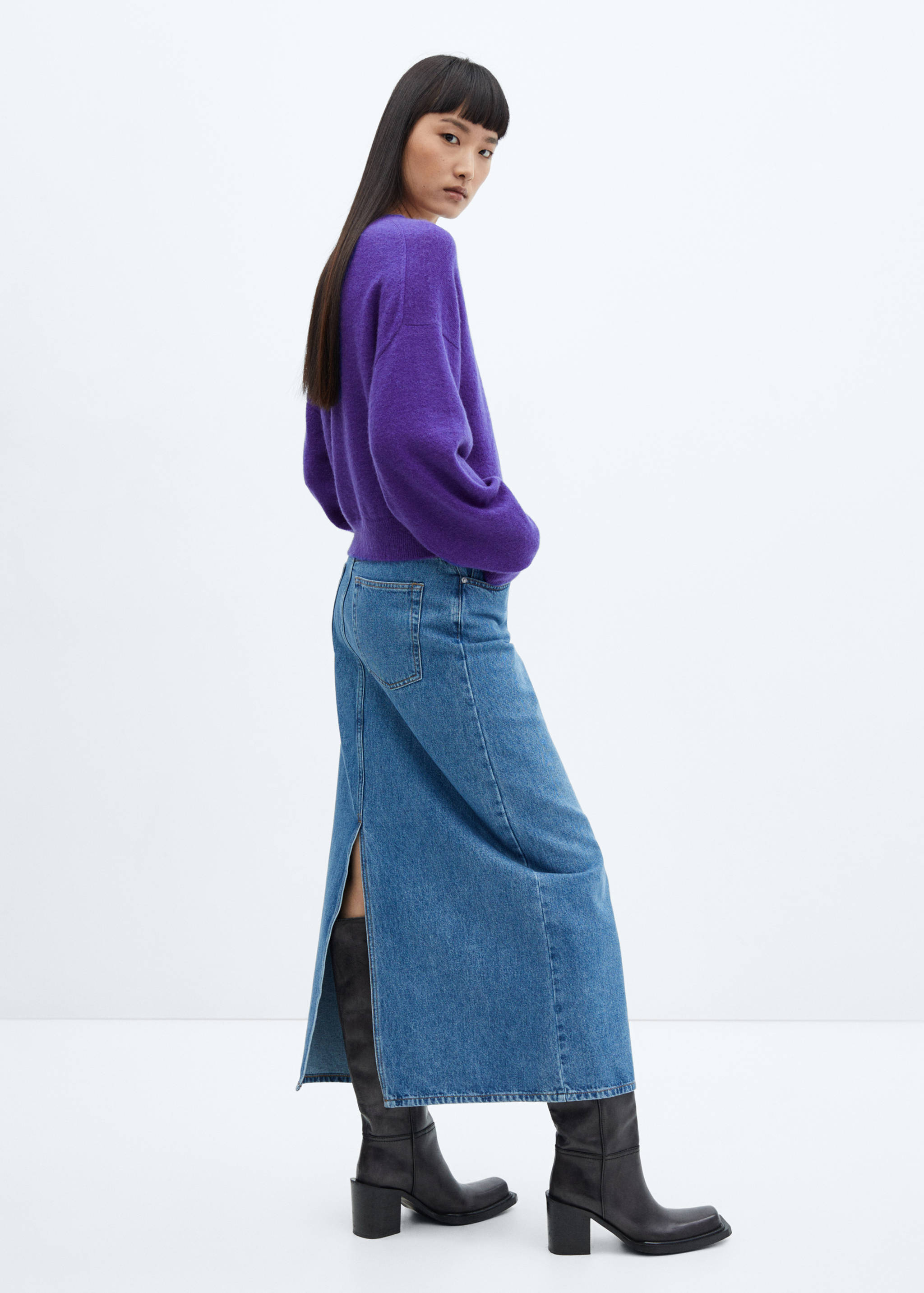 Pull en maille à col rond - Verso de l’article