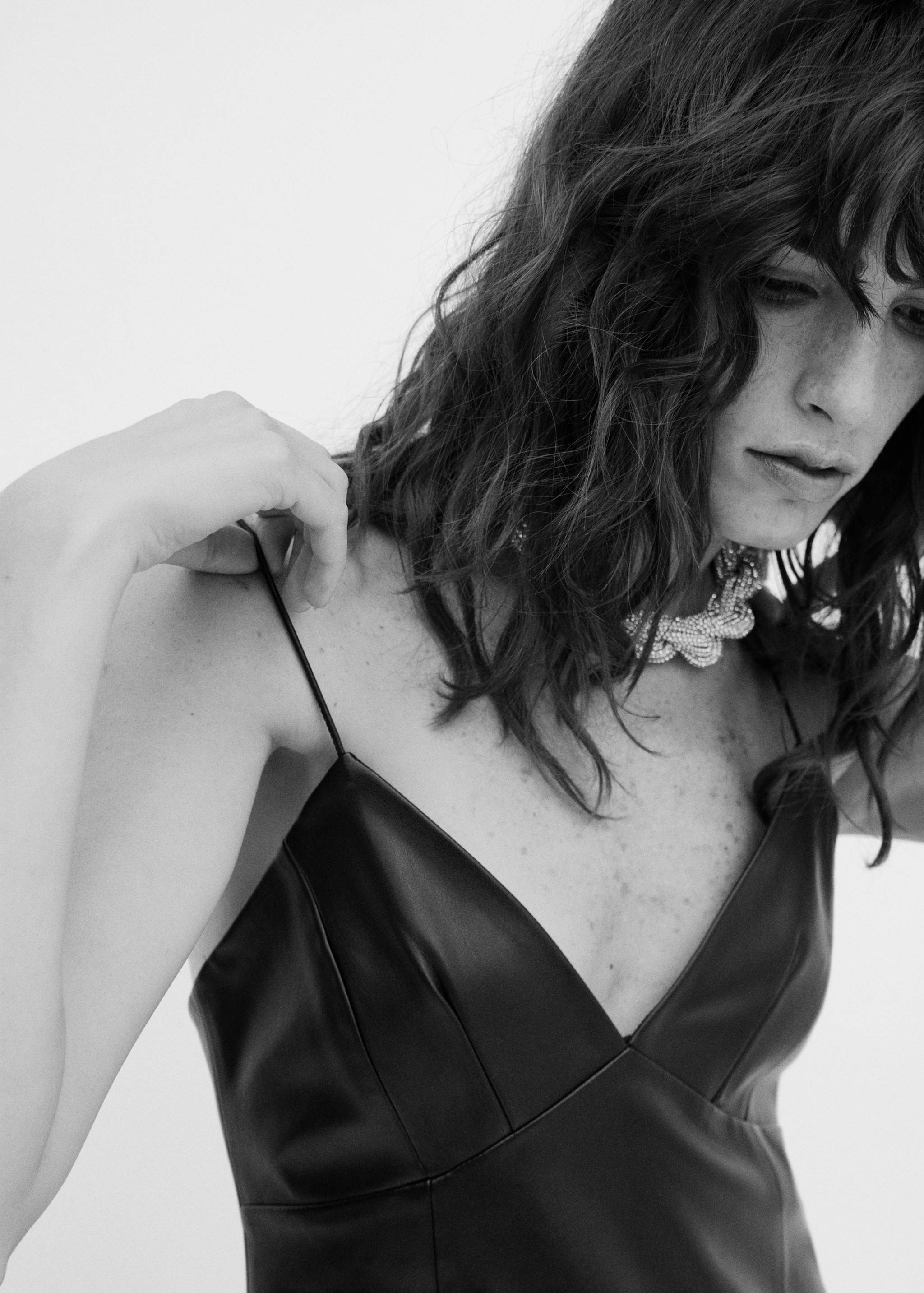 Faux-leather dress - Details of the article 1