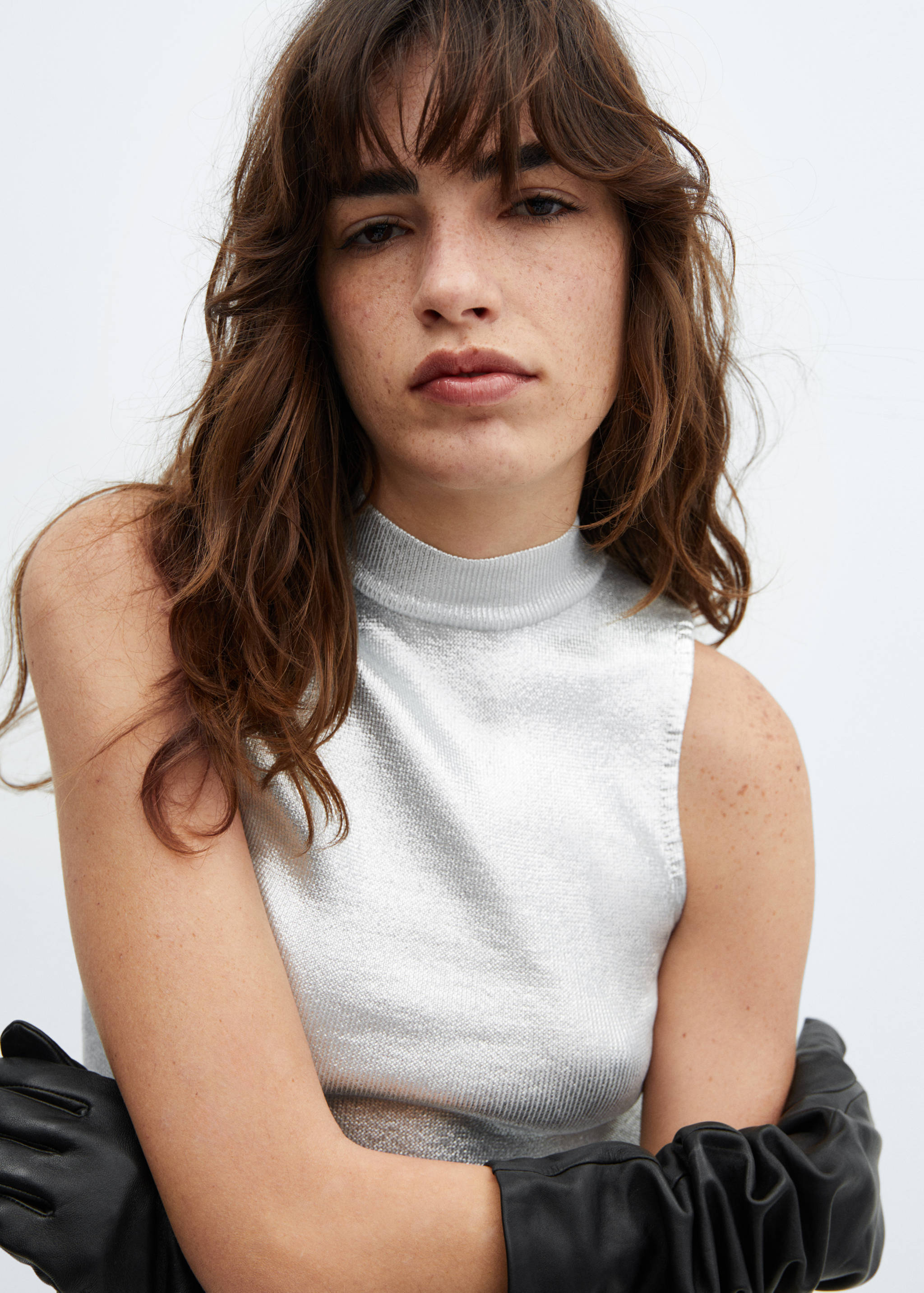 Metallic knit top - Details of the article 1