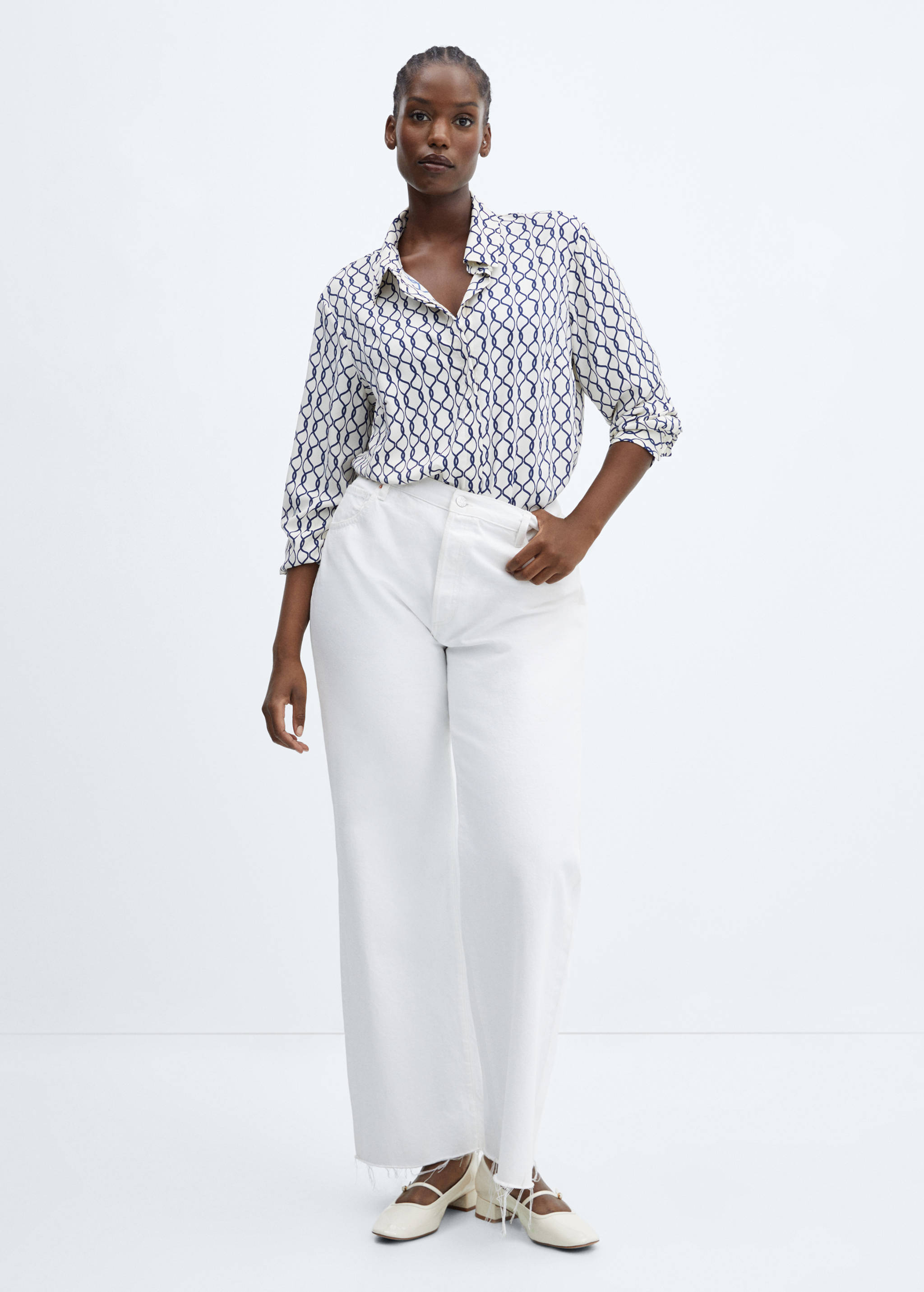 Regular flowy shirt - Details of the article 3