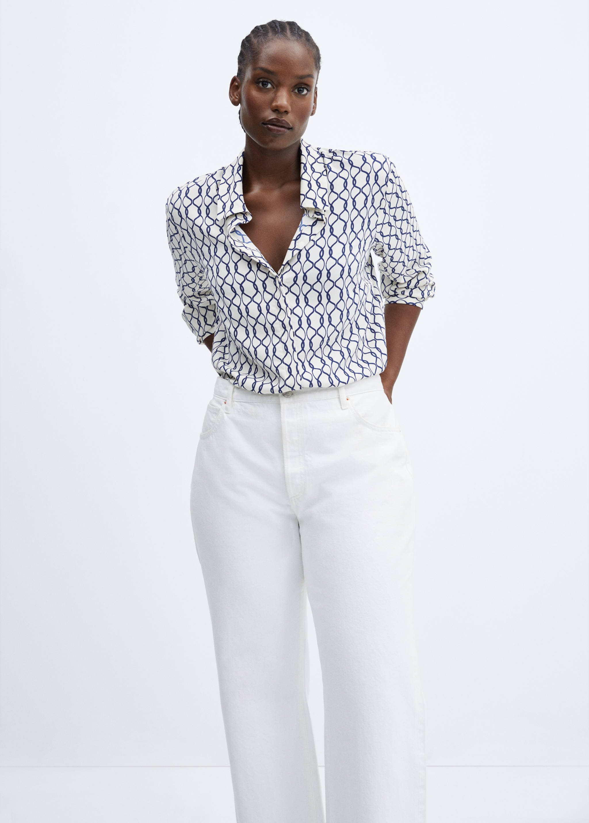 Regular flowy shirt - Details of the article 5