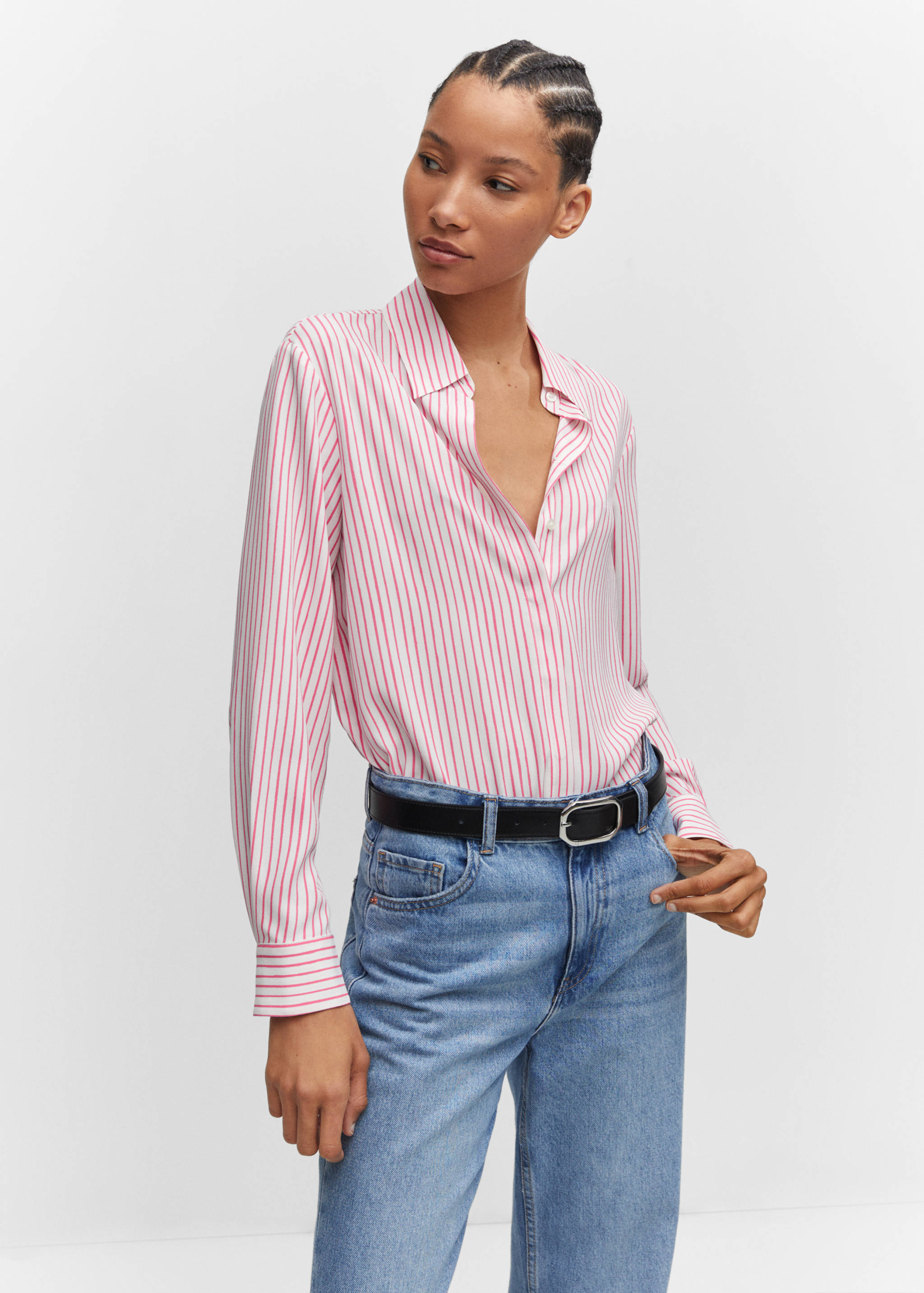 Regular flowy shirt - Medium plane