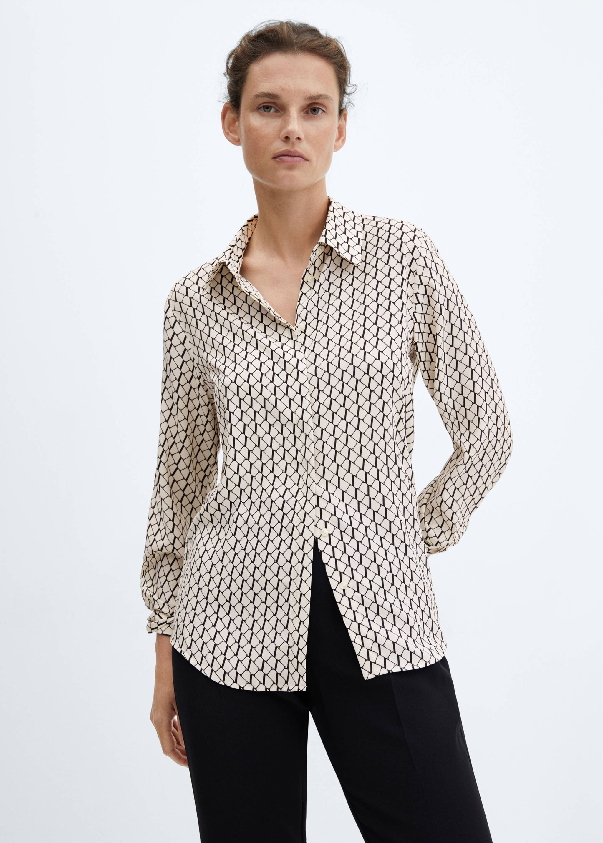 Regular flowy shirt - Medium plane