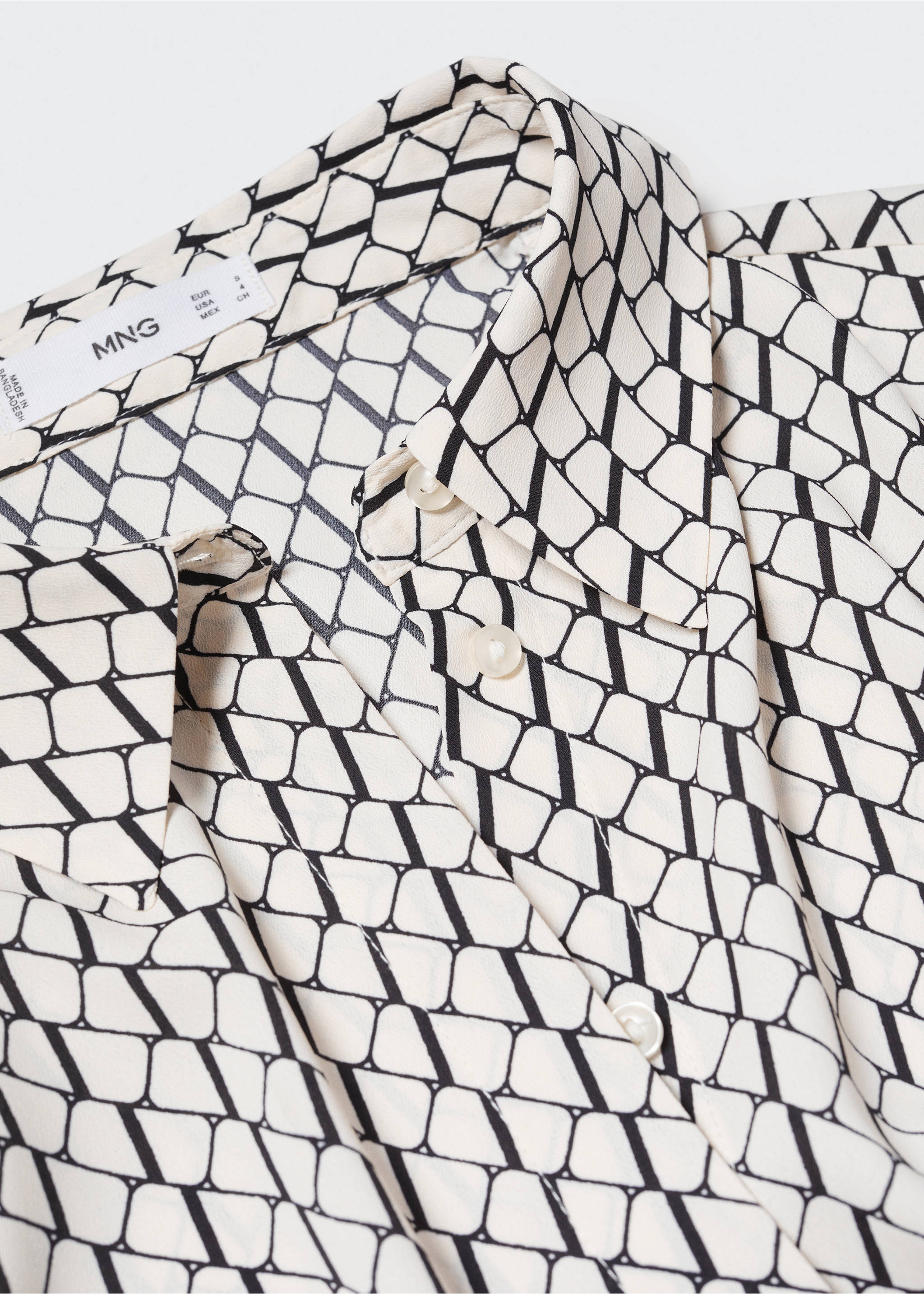 Chemise fluide regular-fit - Détail de l'article 8, Gris chiné foncé. Ref: 57029404-00.