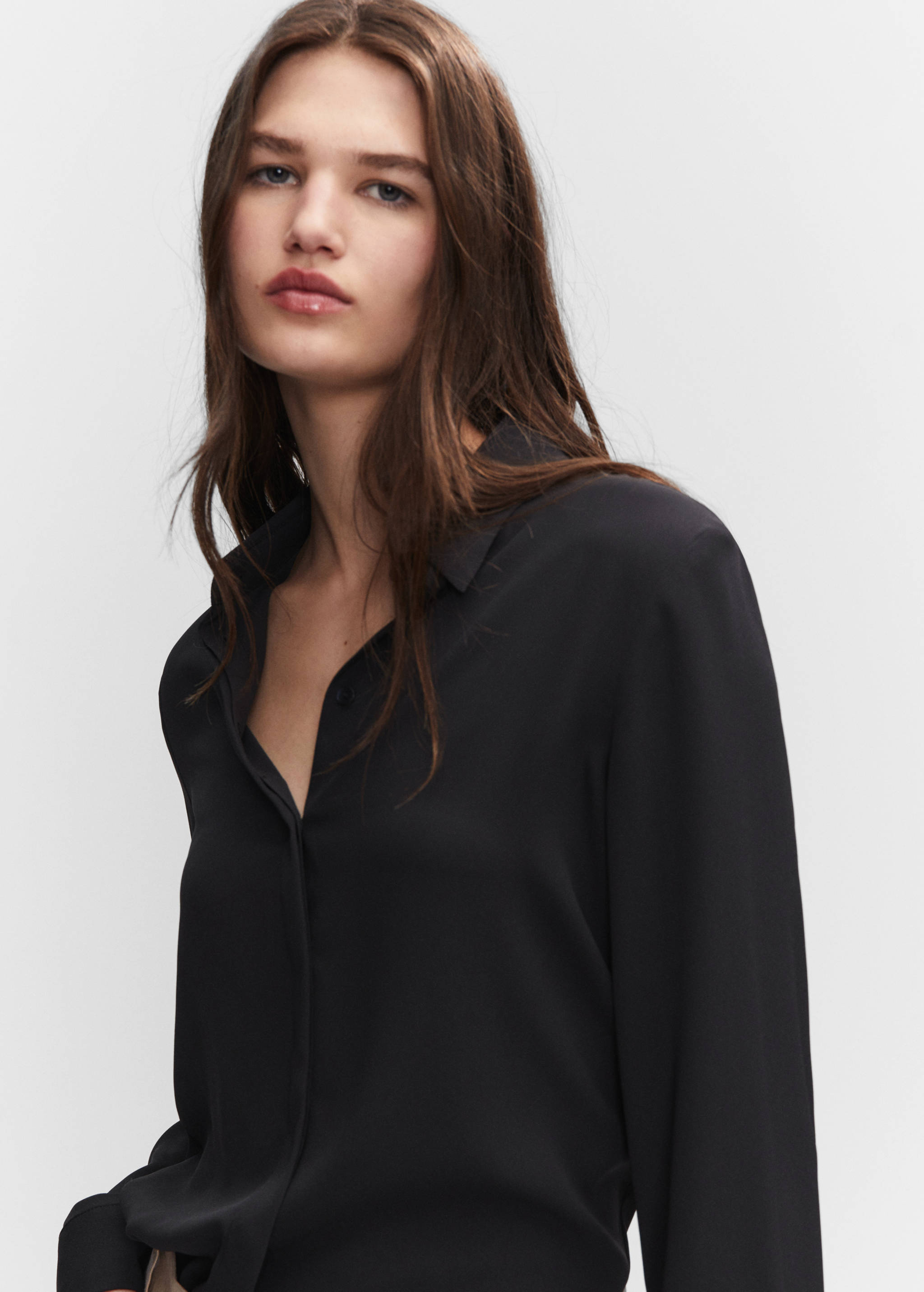Regular flowy shirt - Details of the article 1
