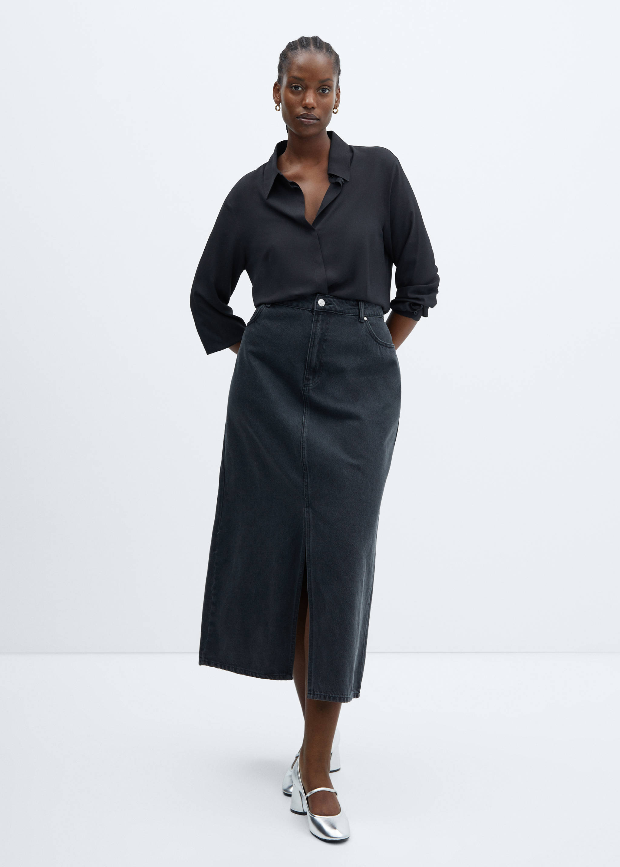 Regular flowy shirt - Details of the article 3