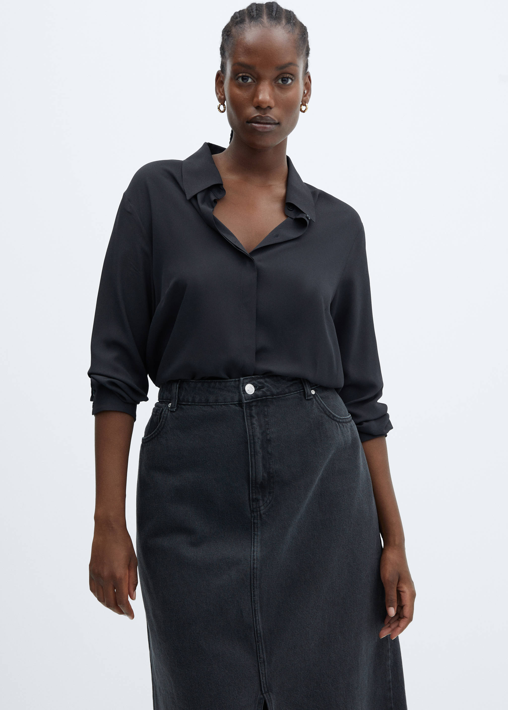 Regular flowy shirt - Details of the article 5