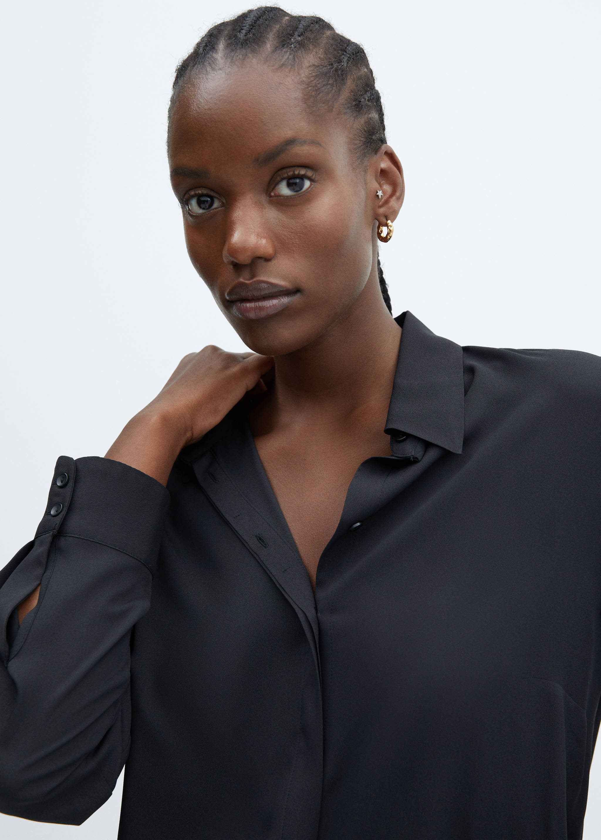 Regular flowy shirt - Details of the article 4