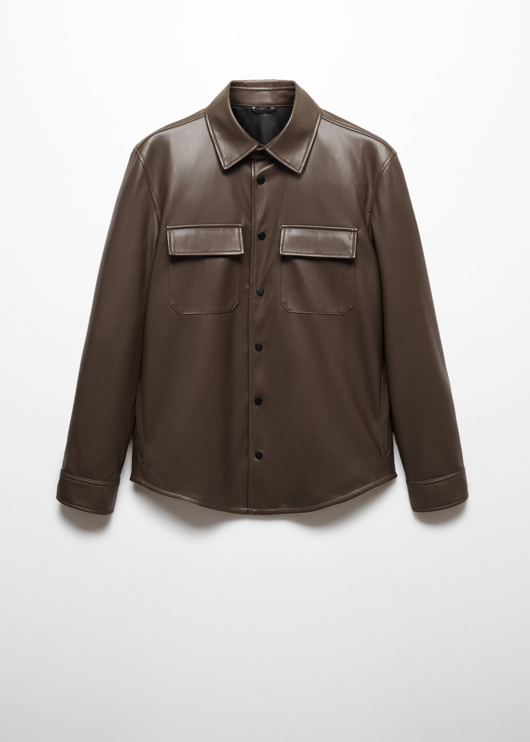 Overshirt mit Leder-Effekt - Artikel ohne Model