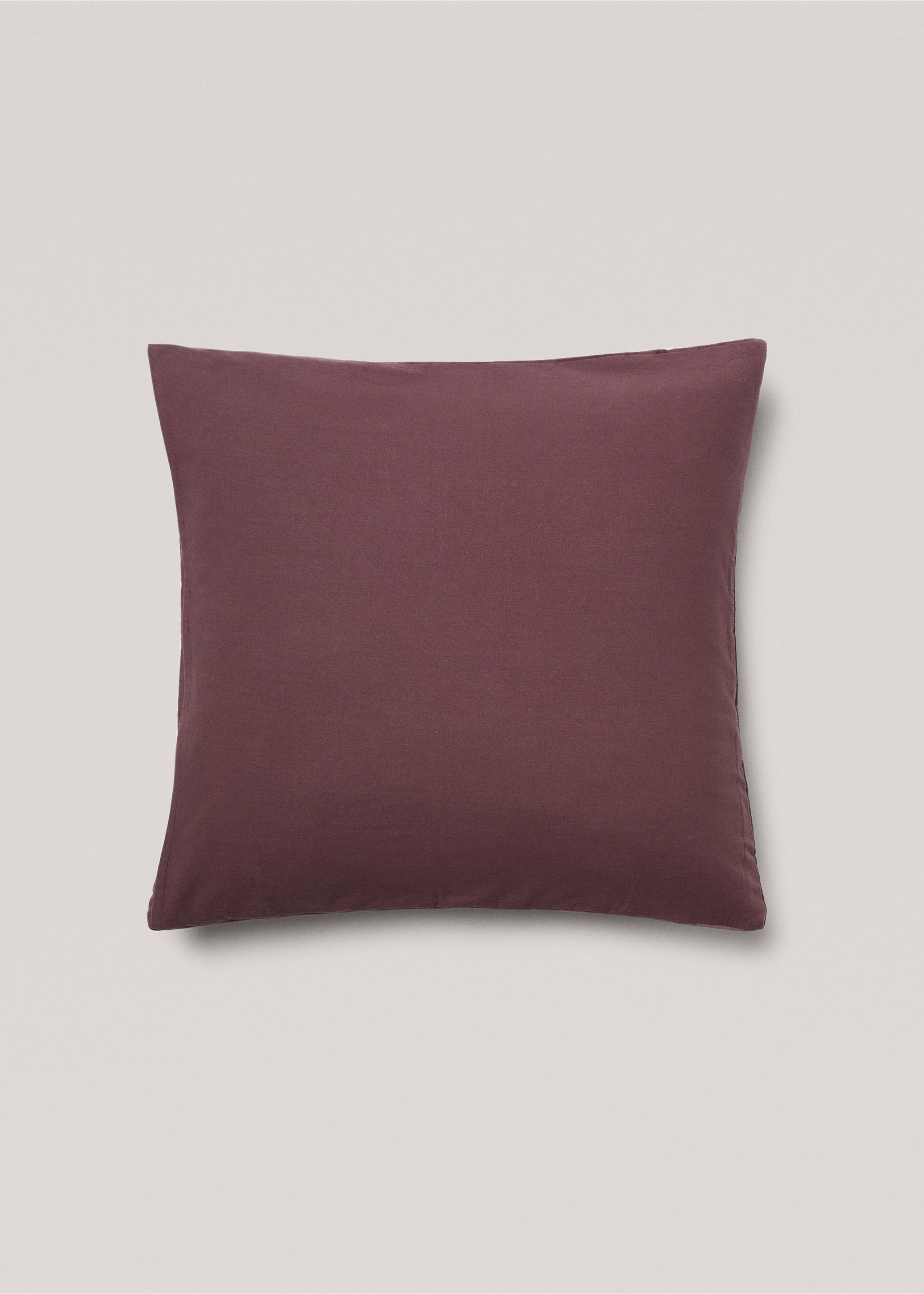 Povlak na polštářek se sametovou strukturou - Detail zboží 1, Granátová. Ref: 57029408-00.