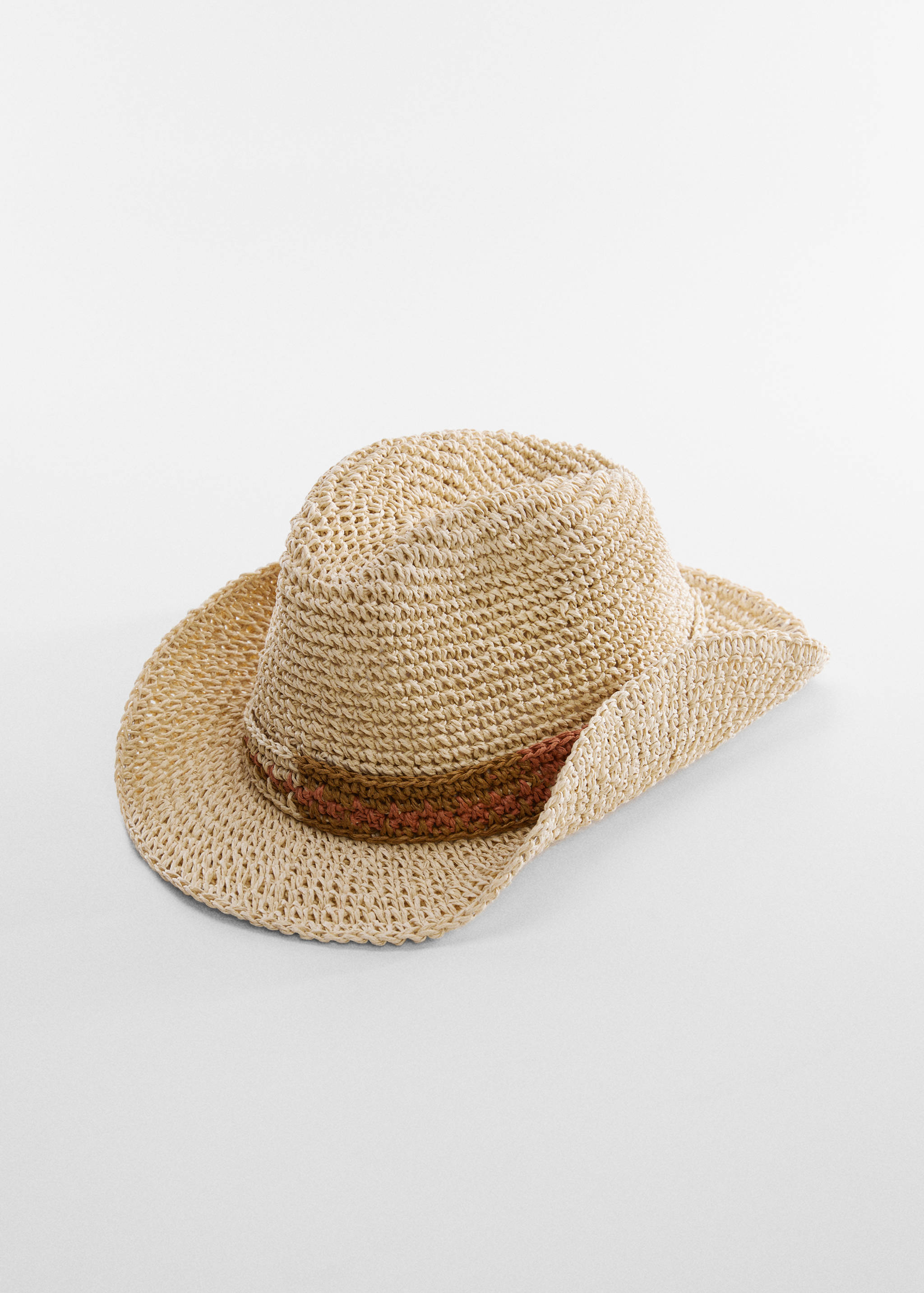 Chapeau fibre naturelle - Plan moyen