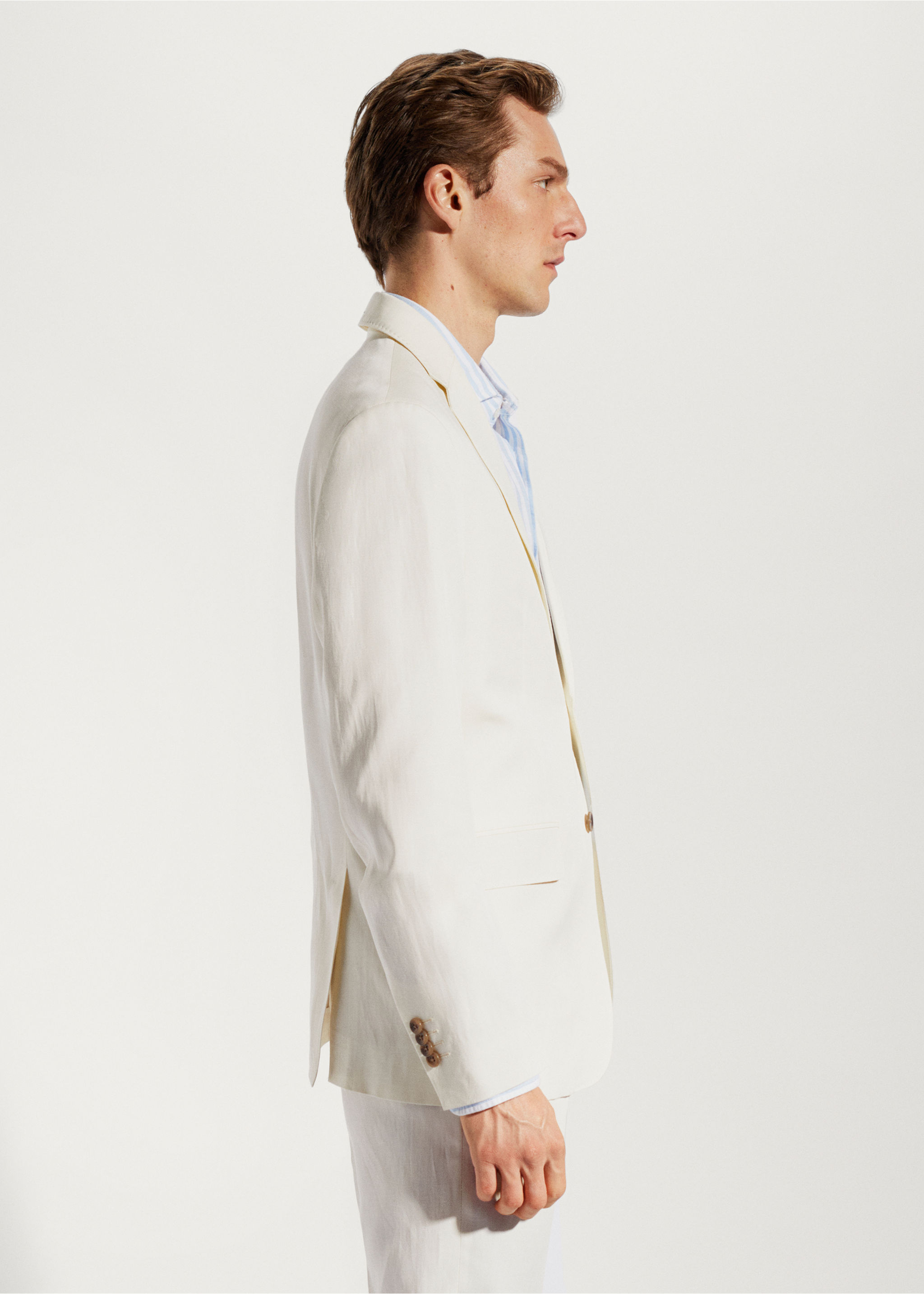 Blazer suit 100% linen - Details of the article 2