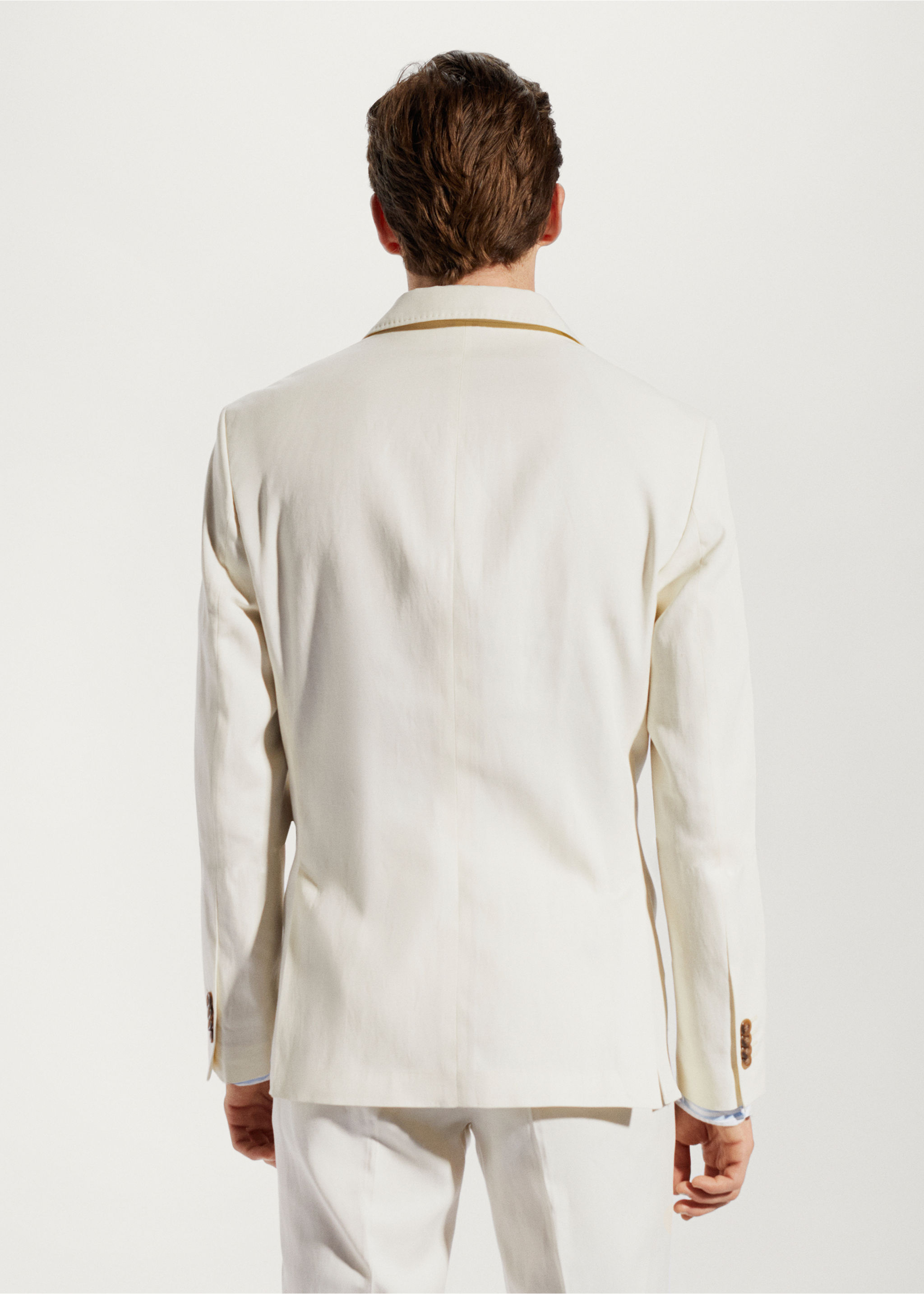 Blazer suit 100% linen - Reverse of the article