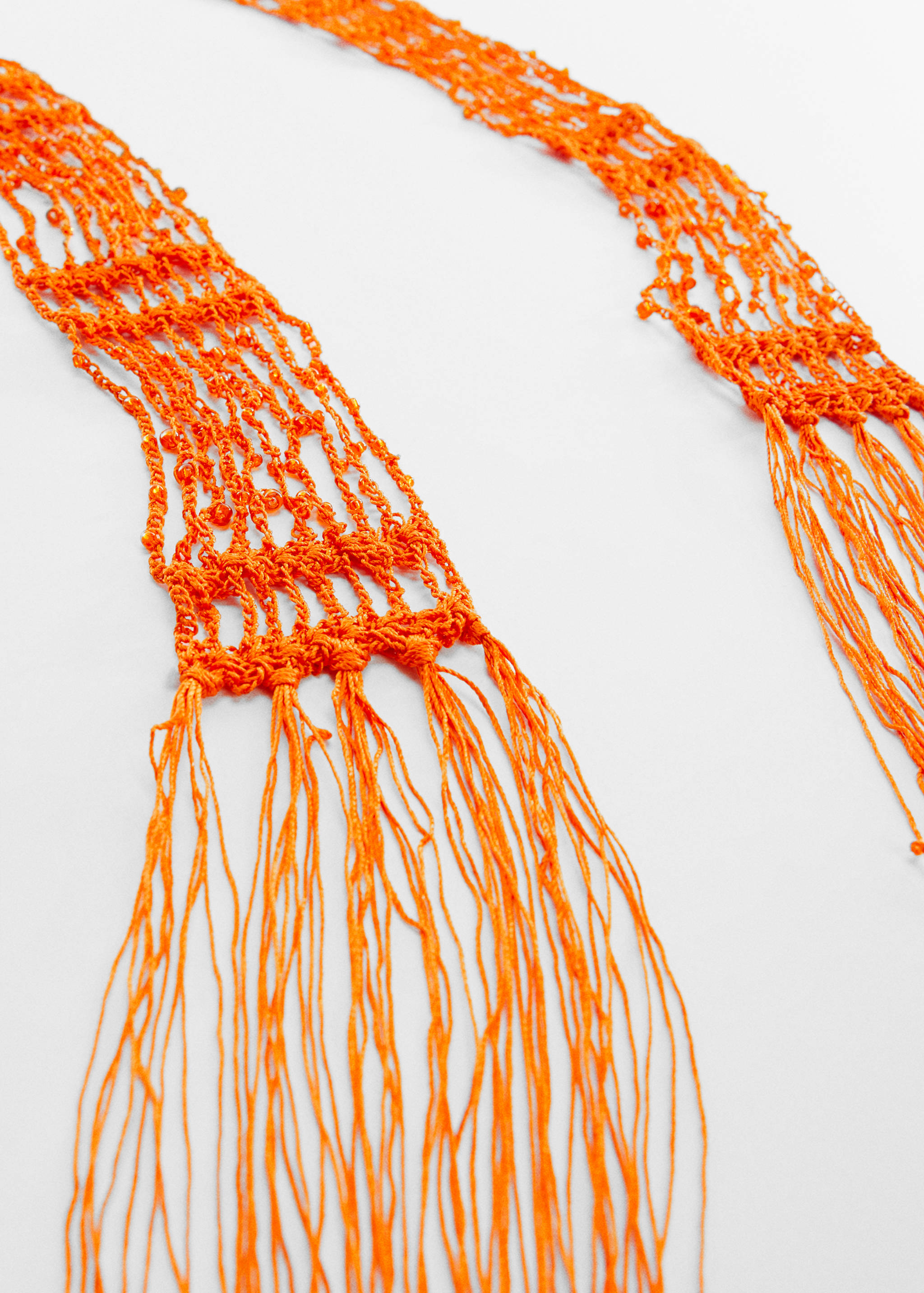 Foulard fin perles cristal - Plan moyen