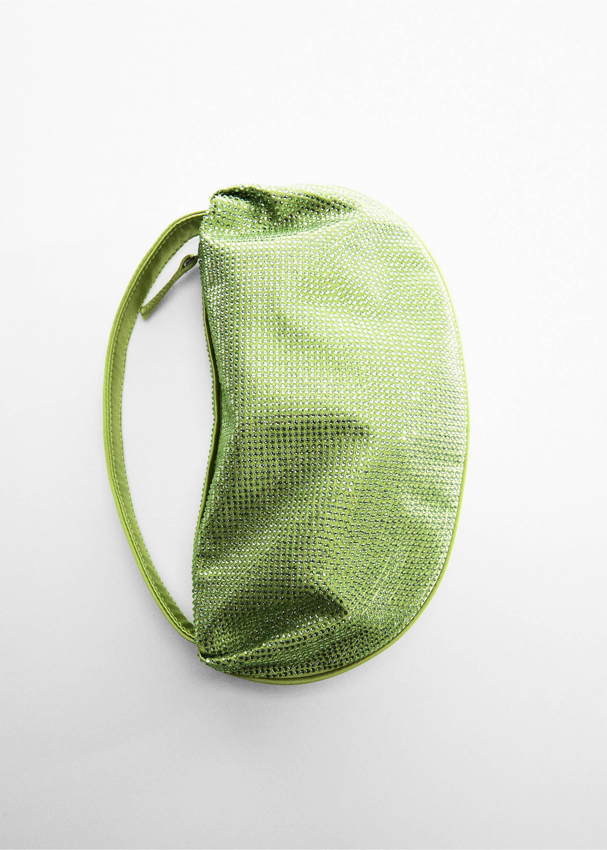 Crystal shoulder bag - Details of the article 5, Lime. Ref: 57030040-00.