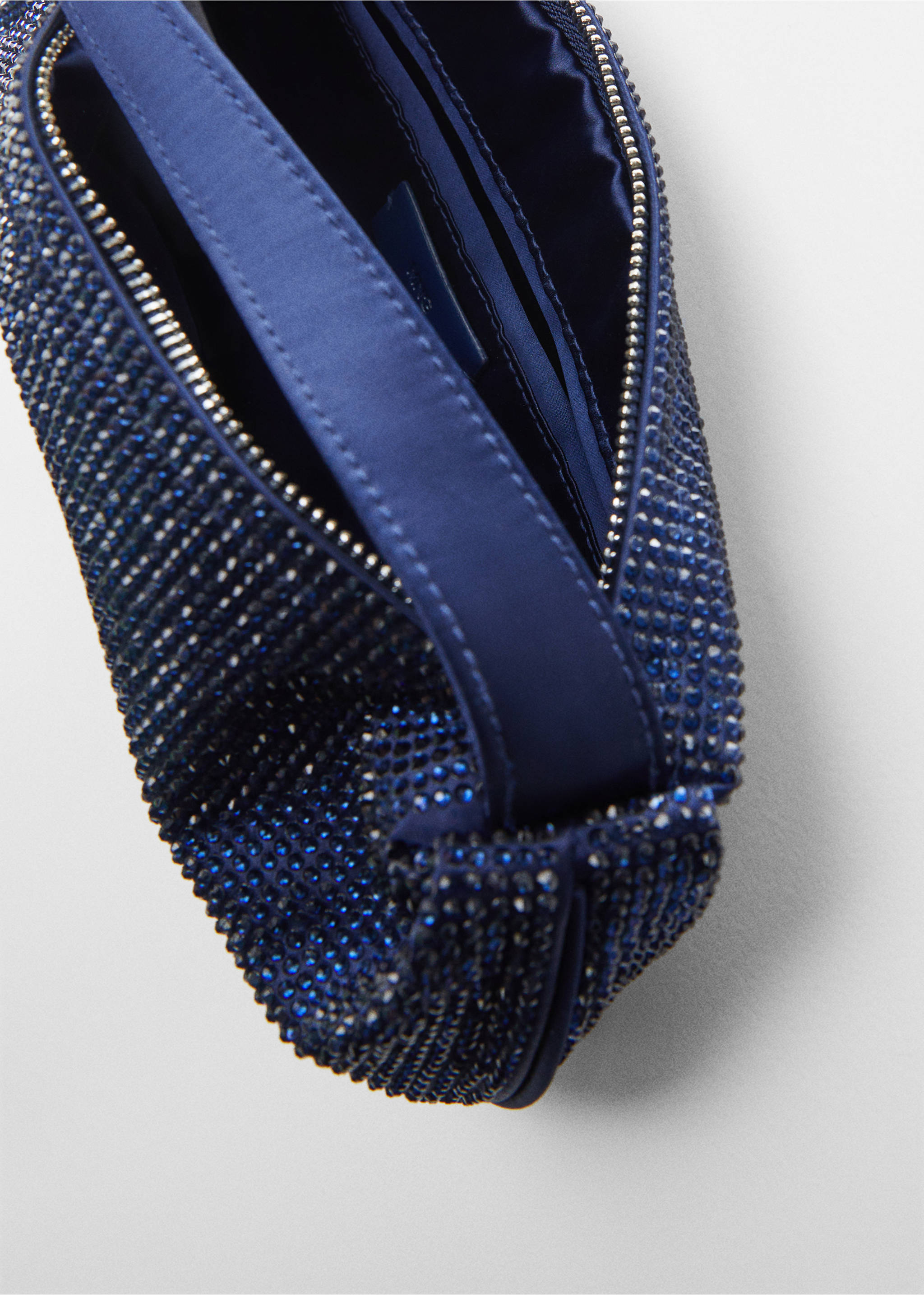 Sac porté épaule cristaux - Détail de l'article 2, Bleu nuit. Ref: 57030040-00.