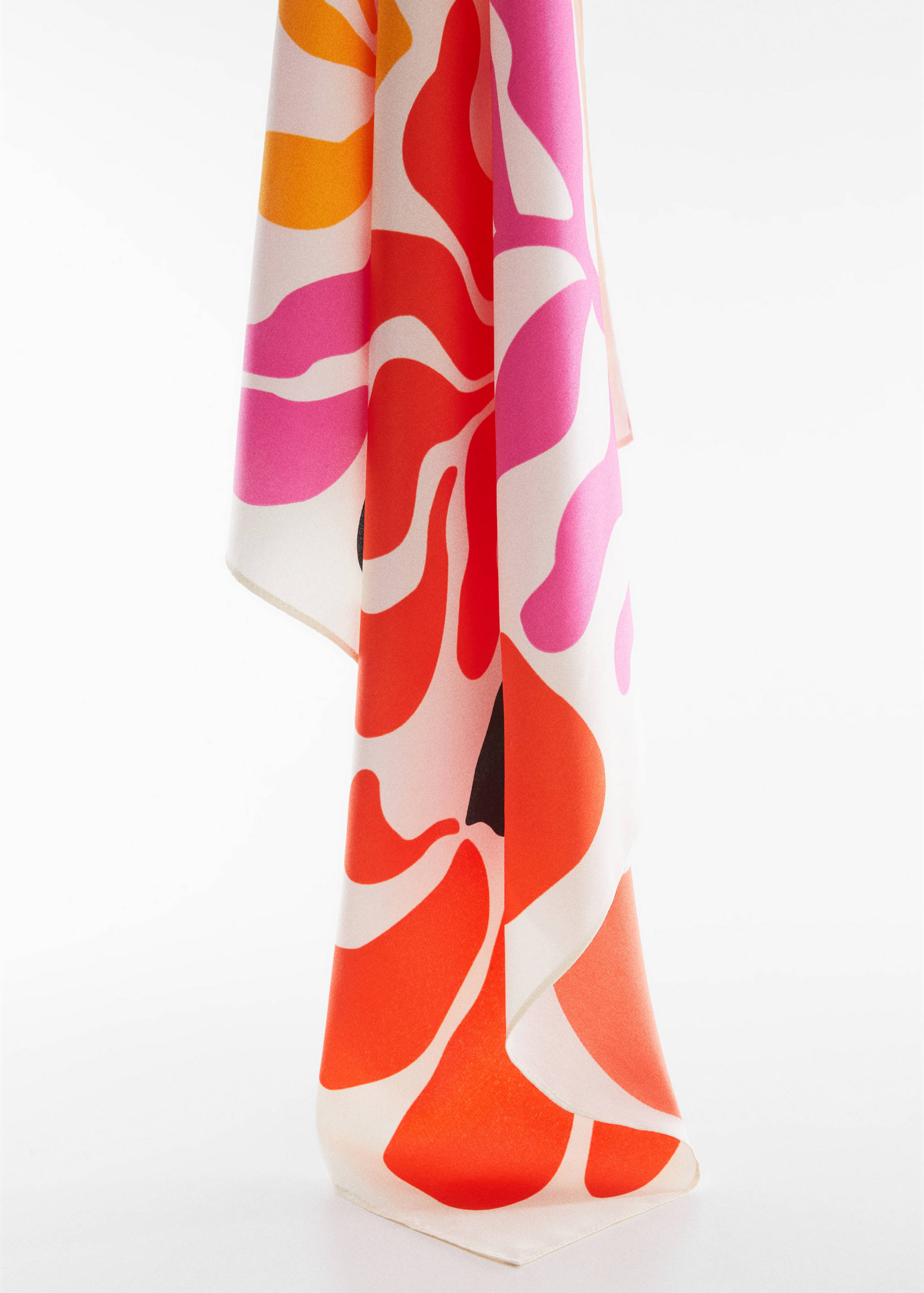 Halstuch mit Blumenmuster - Mittlere Ansicht