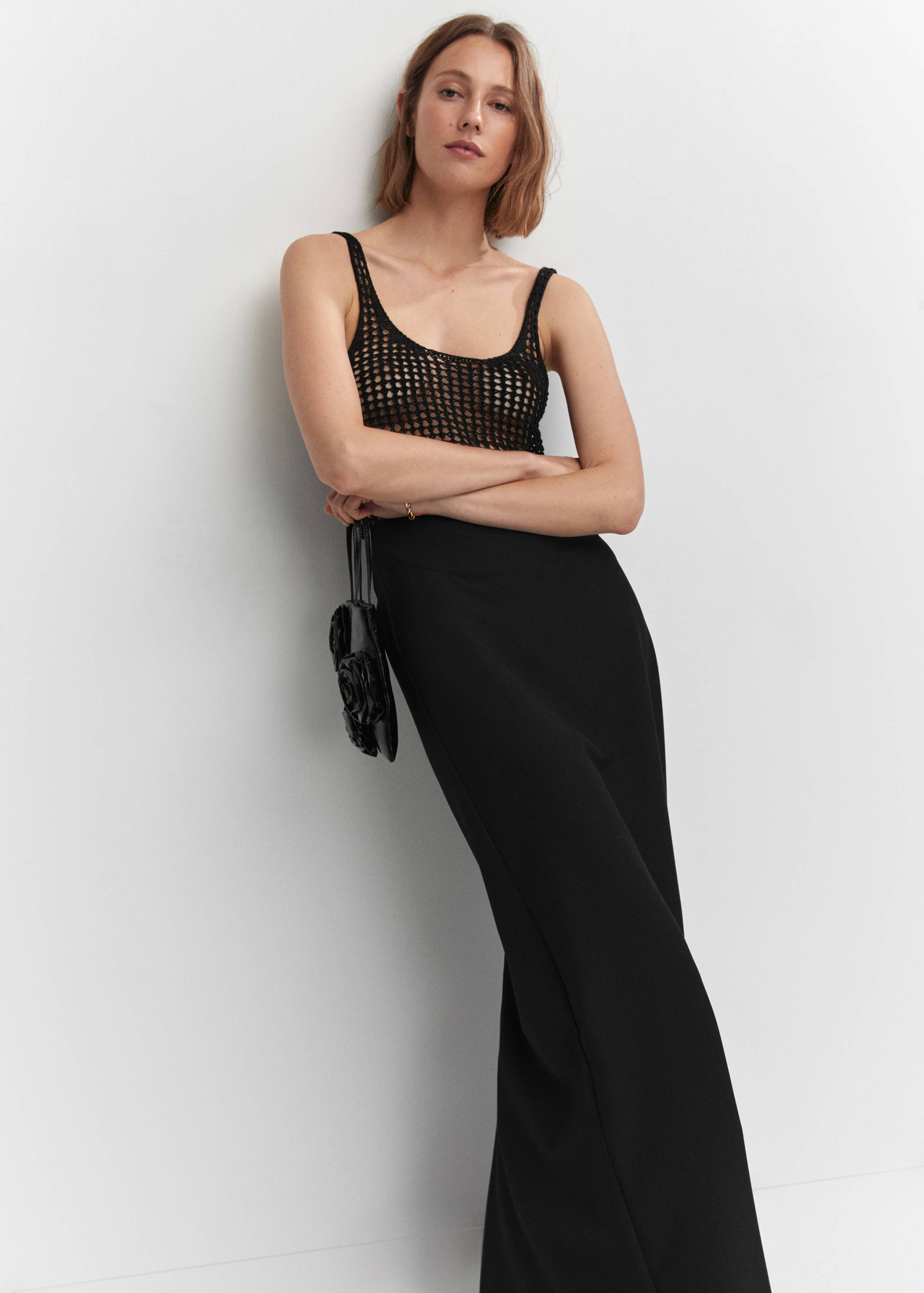 Lurex-Top mit Lochmuster - Detail des Artikels 2