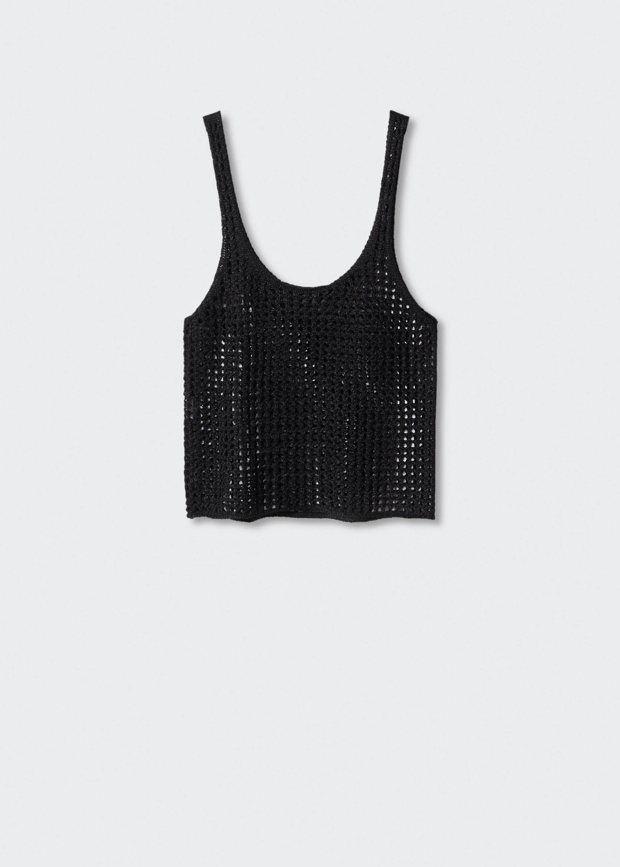 Lurex-Top mit Lochmuster - Artikel ohne Model